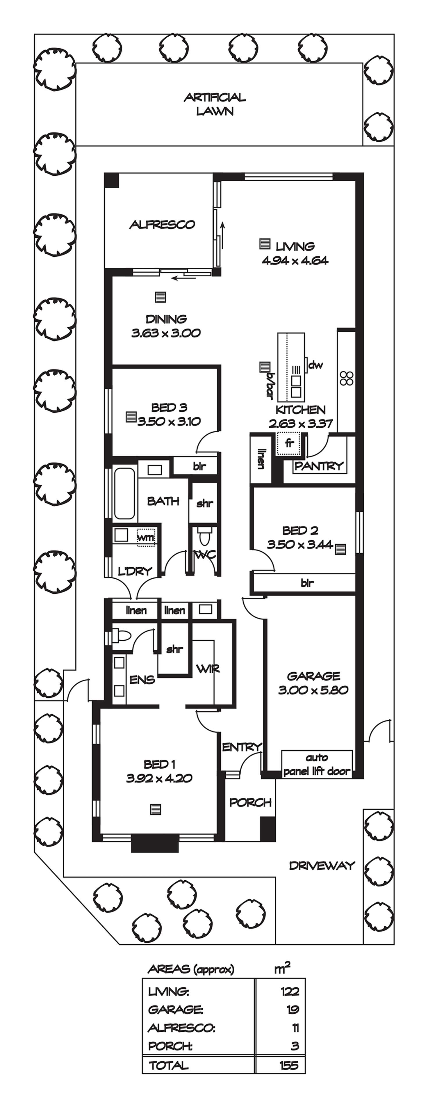 Floorplan of Homely house listing, 12 Hopwood Avenue, Munno Para SA 5115