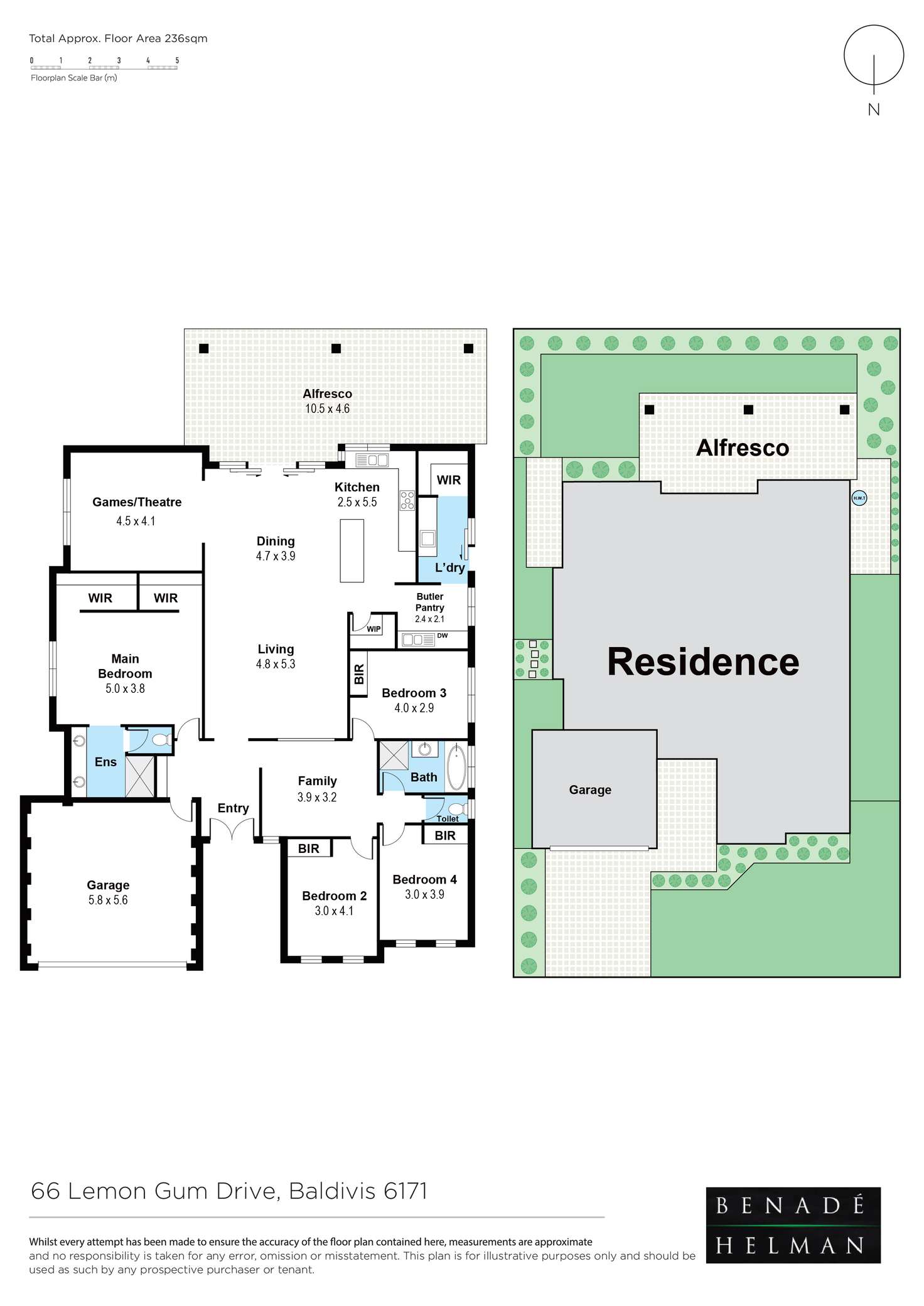 Floorplan of Homely house listing, 66 Lemon Gum Drive, Baldivis WA 6171