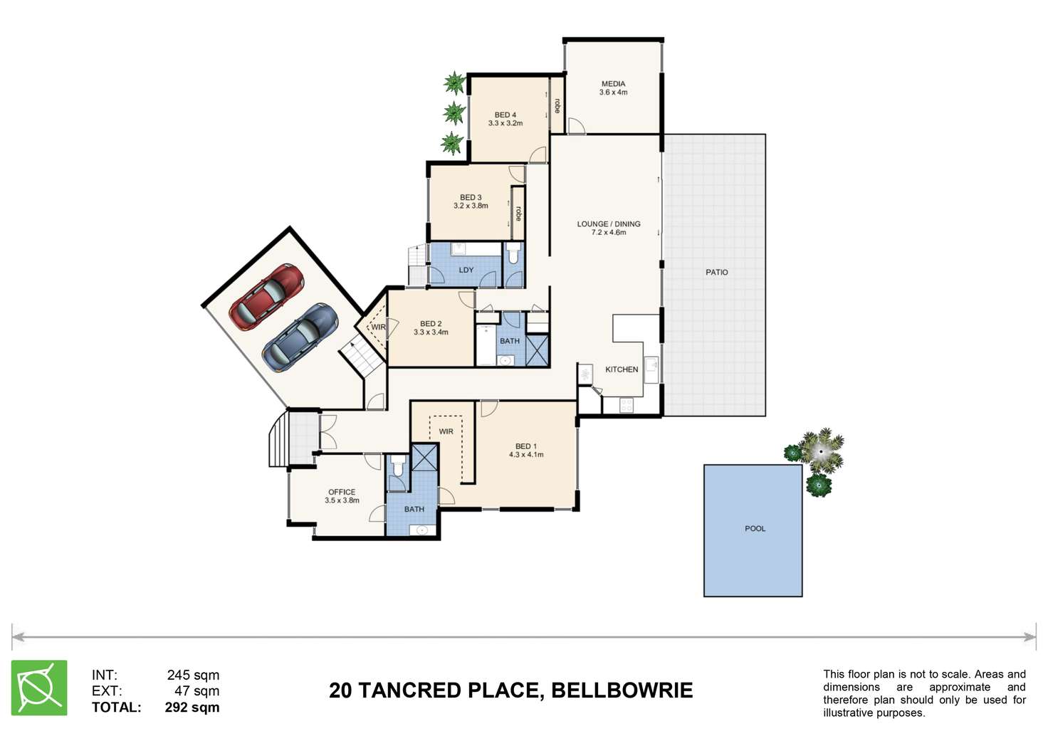 Floorplan of Homely house listing, 20 Tancred Place, Bellbowrie QLD 4070