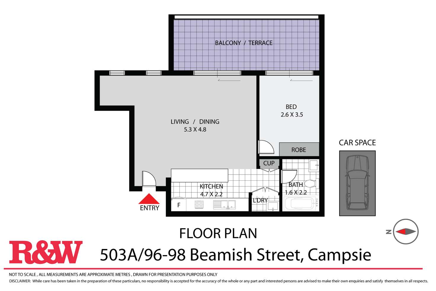 Floorplan of Homely apartment listing, 503a/96-98 BEAMISH STREET, Campsie NSW 2194