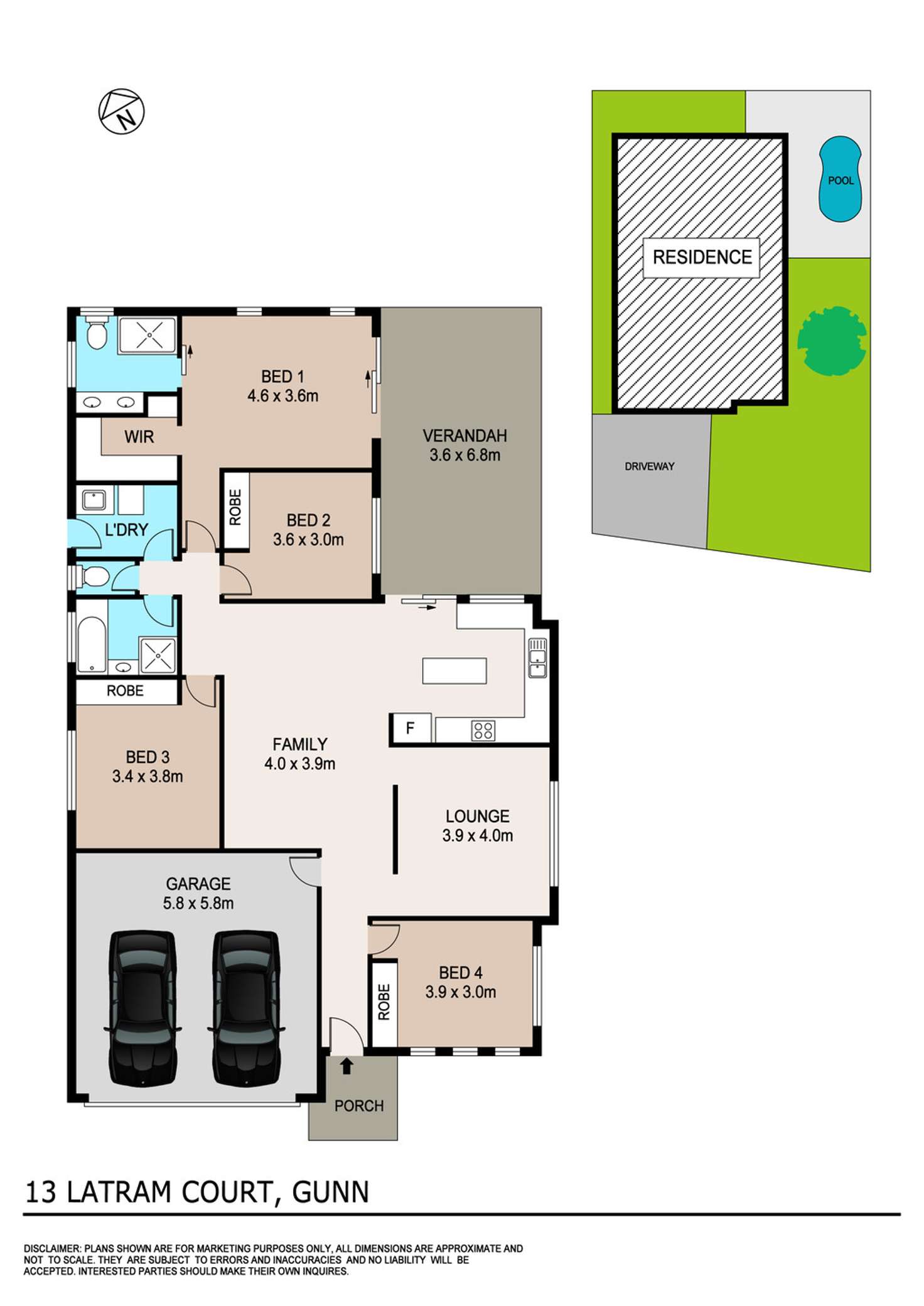 Floorplan of Homely house listing, 13 Latram Court, Gunn NT 832
