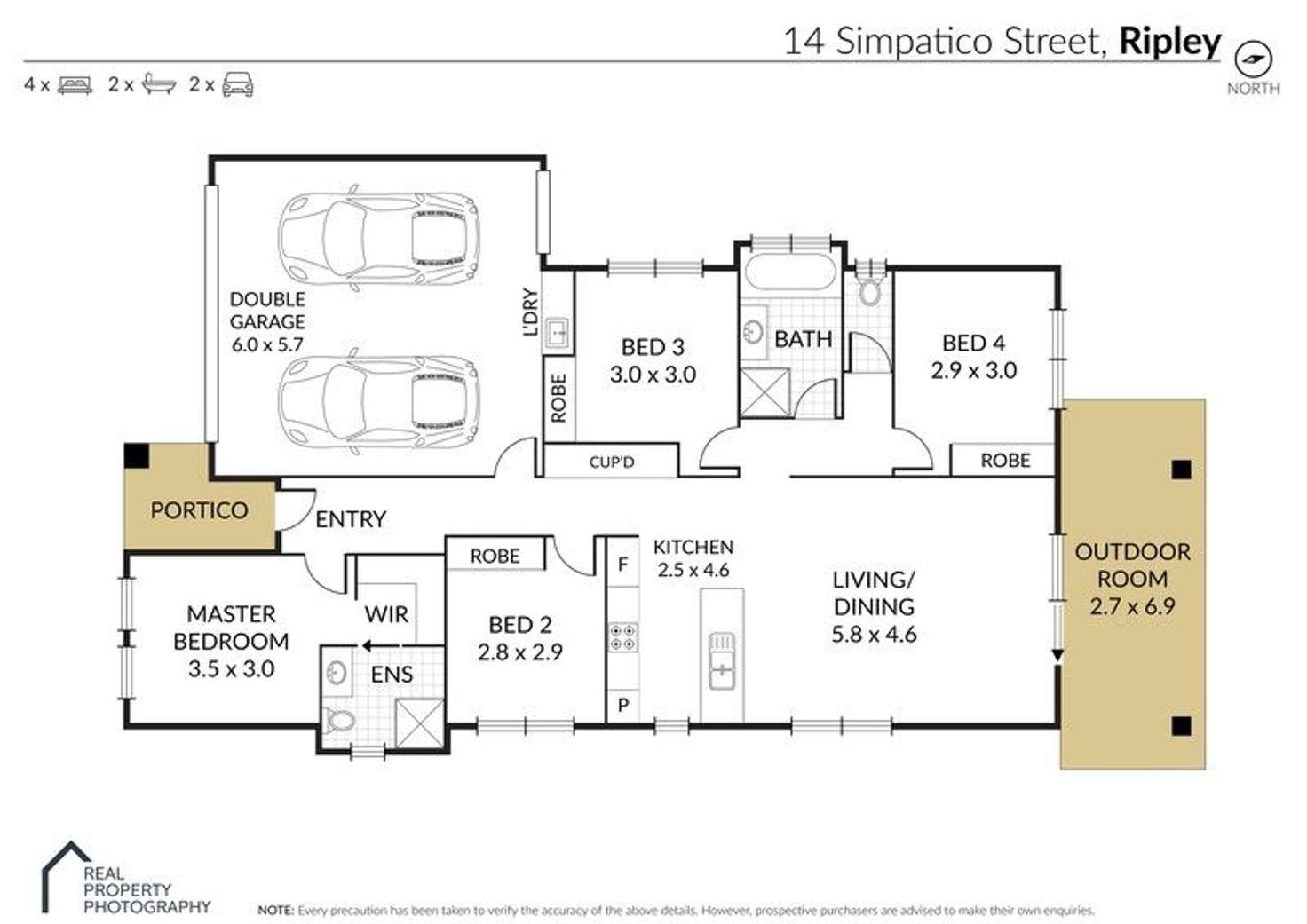 Floorplan of Homely house listing, 14 Simpatico Street, Ripley QLD 4306