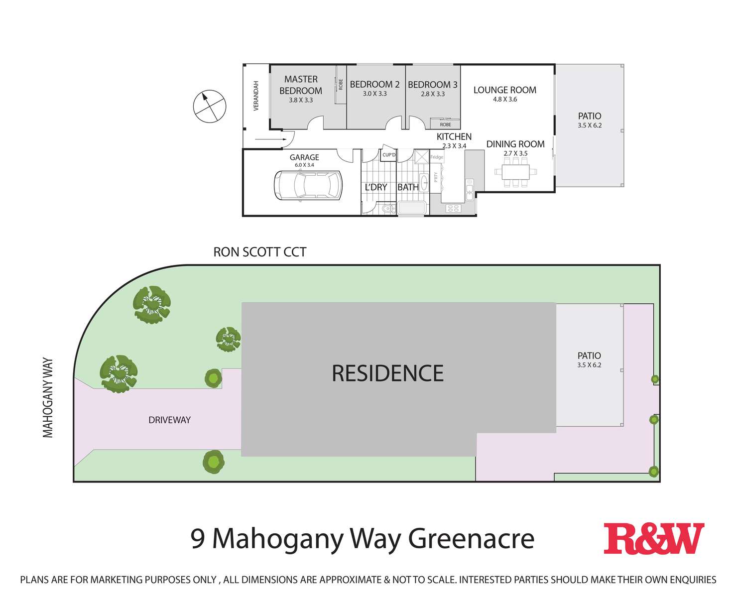 Floorplan of Homely house listing, 9 MAHOGANY WAY, Greenacre NSW 2190