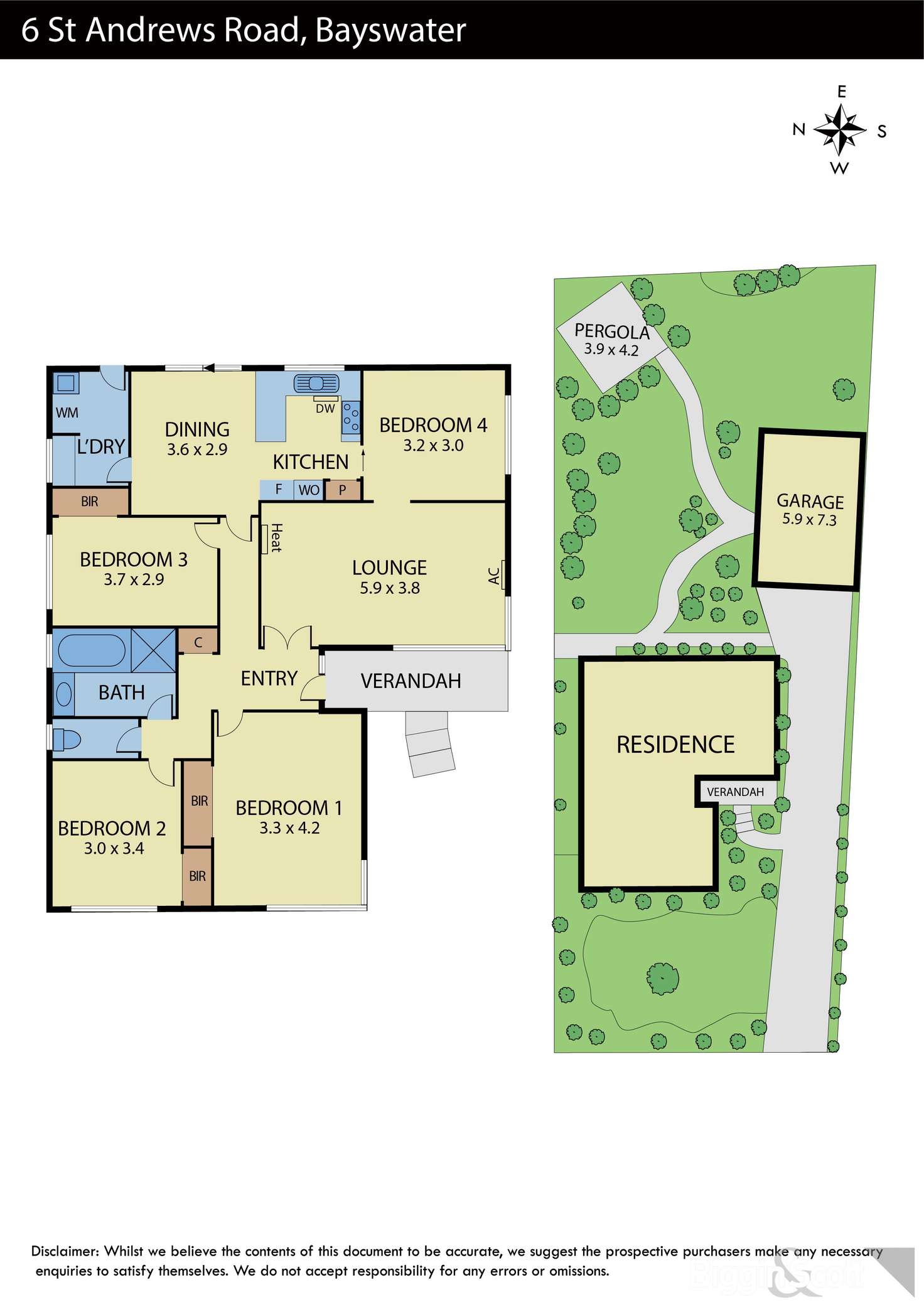 Floorplan of Homely house listing, 6 St Andrews Road, Bayswater VIC 3153