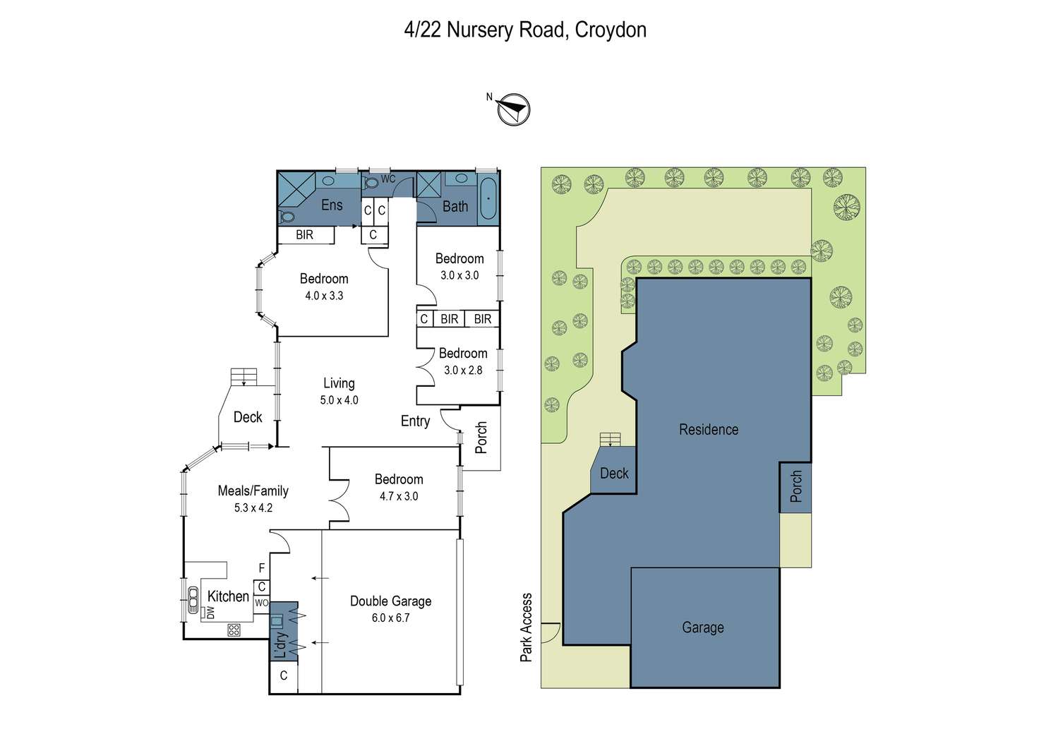 Floorplan of Homely house listing, 4/22 Nursery Road, Croydon VIC 3136