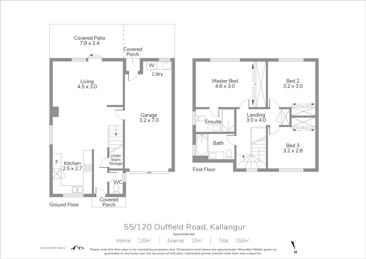 Floorplan of Homely townhouse listing, 55/120 Duffield Road, Kallangur QLD 4503