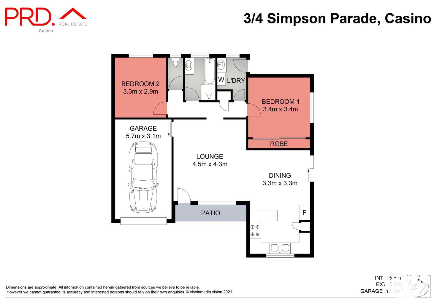 Floorplan of Homely house listing, 3/4 Simpson Parade, Casino NSW 2470