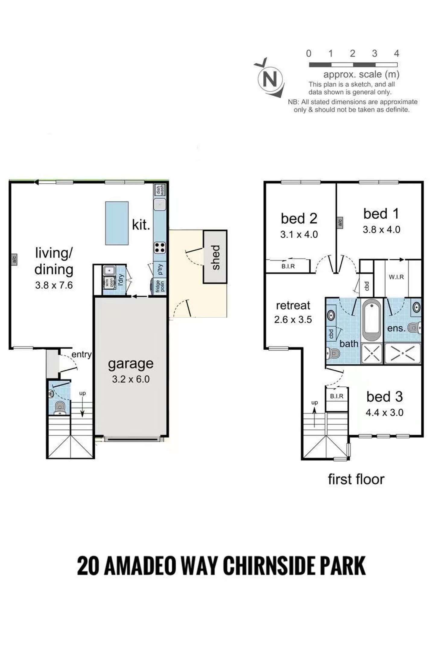 Floorplan of Homely house listing, 20 Amadeo Way, Chirnside Park VIC 3116