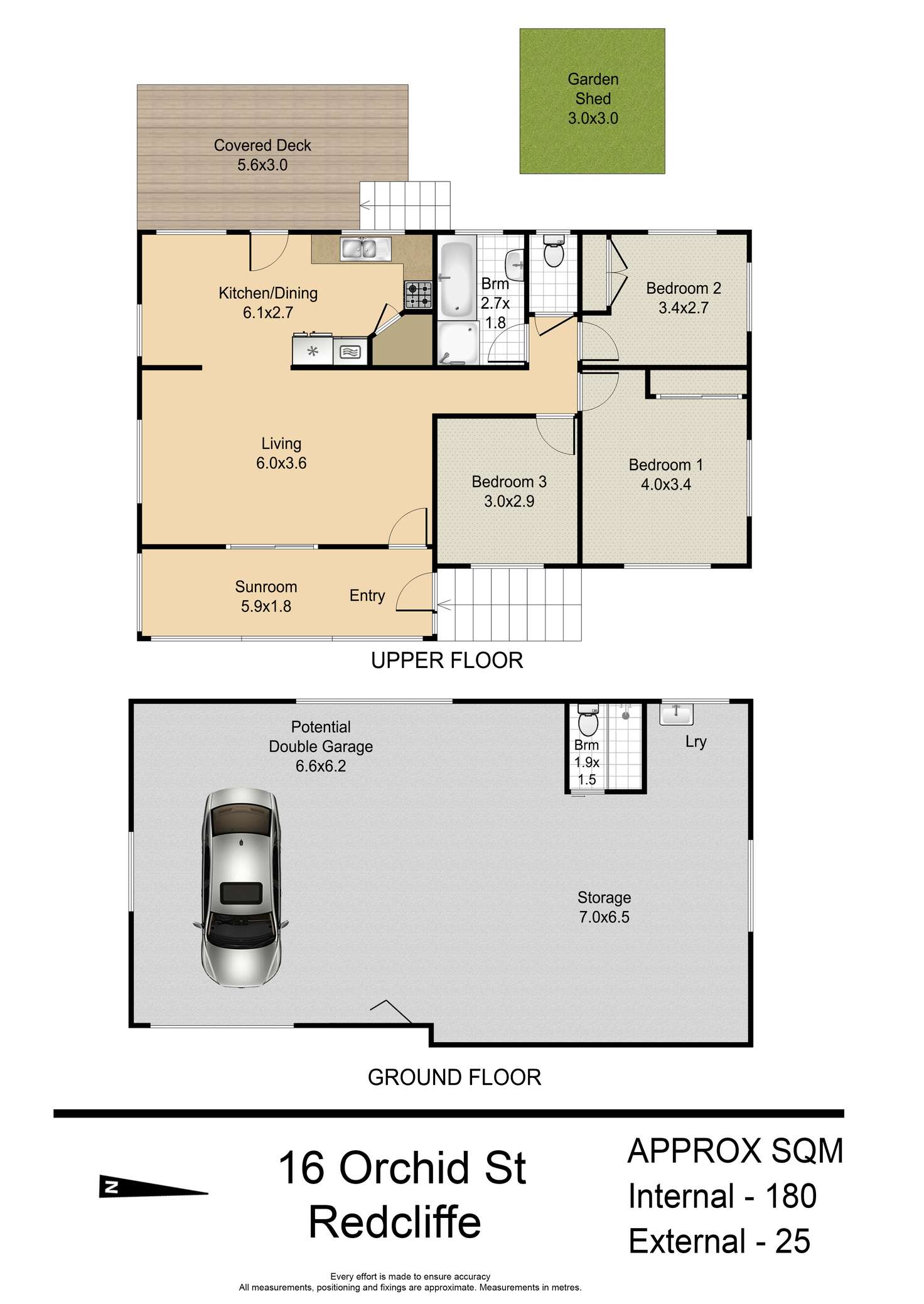 Floorplan of Homely house listing, 16 Orchid Street, Redcliffe QLD 4020