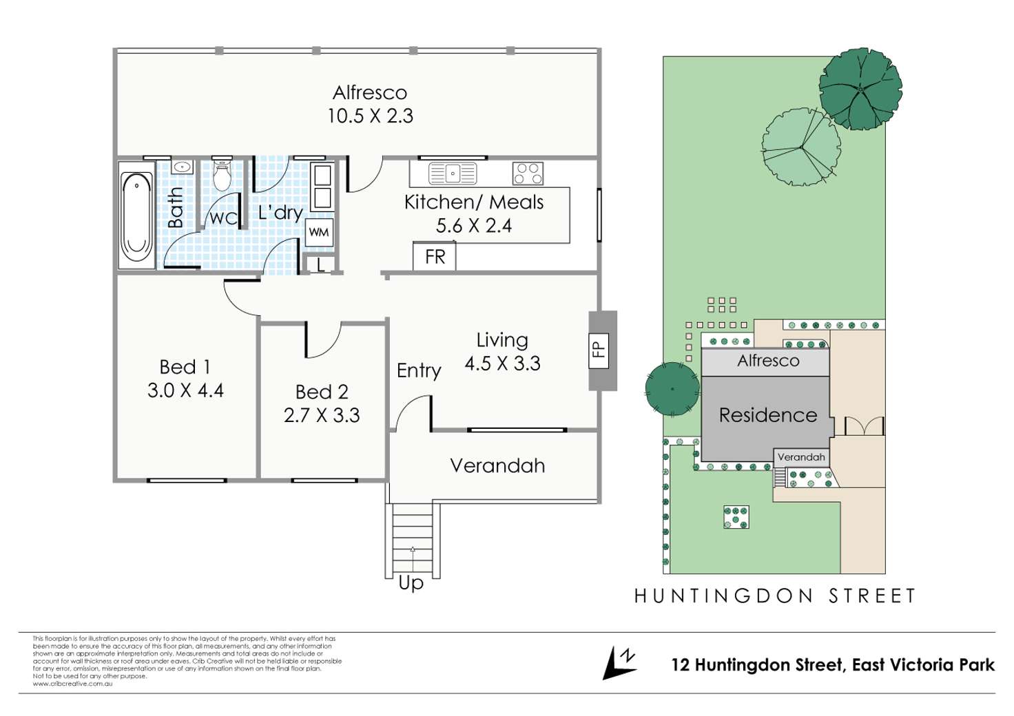 Floorplan of Homely house listing, 12 Huntingdon Street, East Victoria Park WA 6101