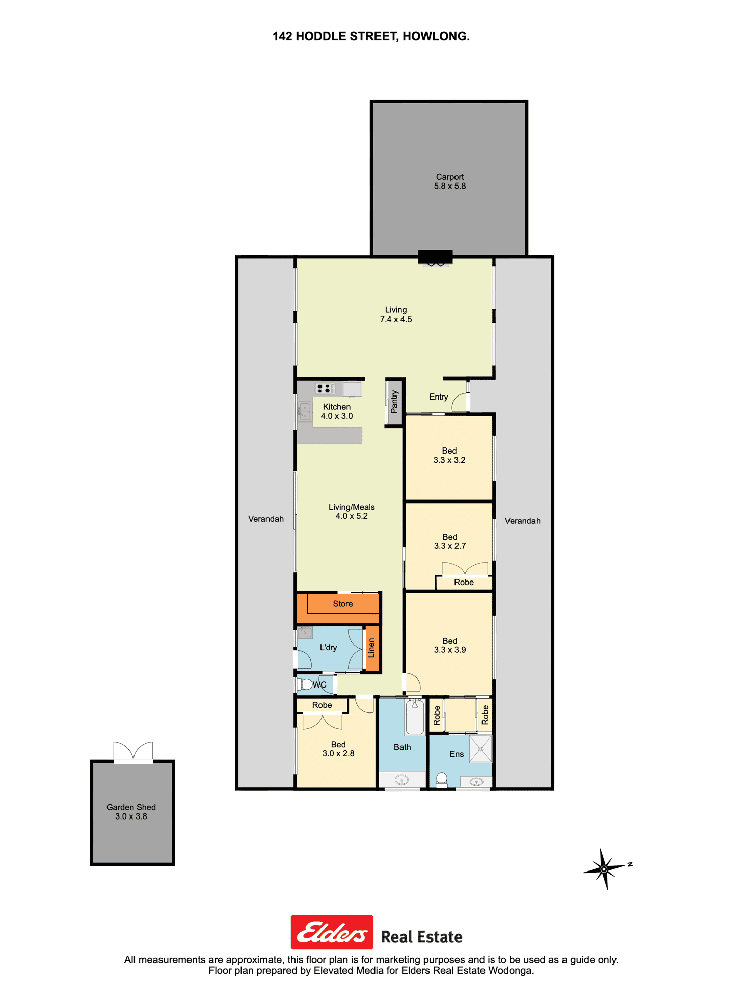 Floorplan of Homely house listing, 142 Hoddle Street, Howlong NSW 2643