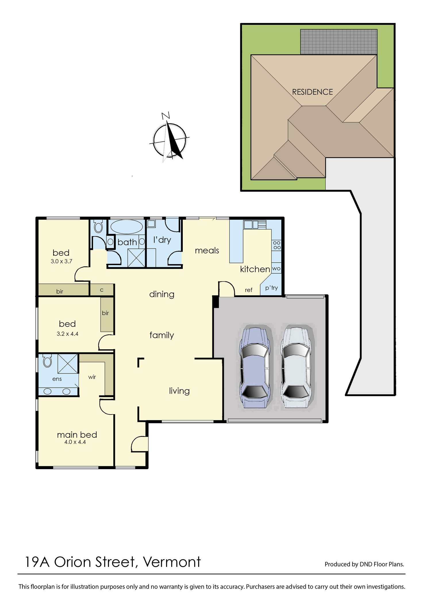 Floorplan of Homely unit listing, 19a Orion Street, Vermont VIC 3133