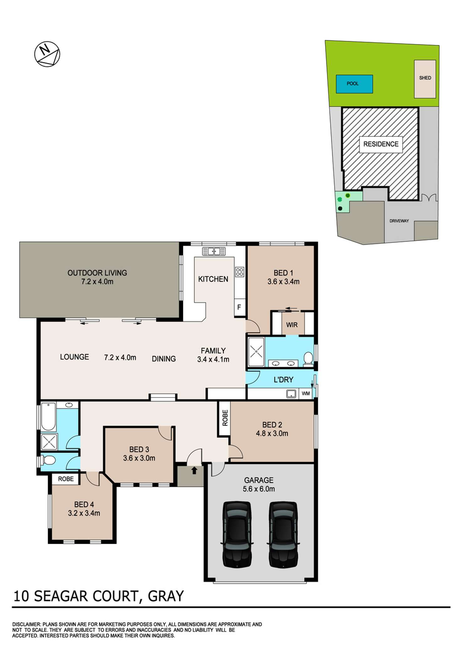 Floorplan of Homely house listing, 10 Seagar Court, Gray NT 830