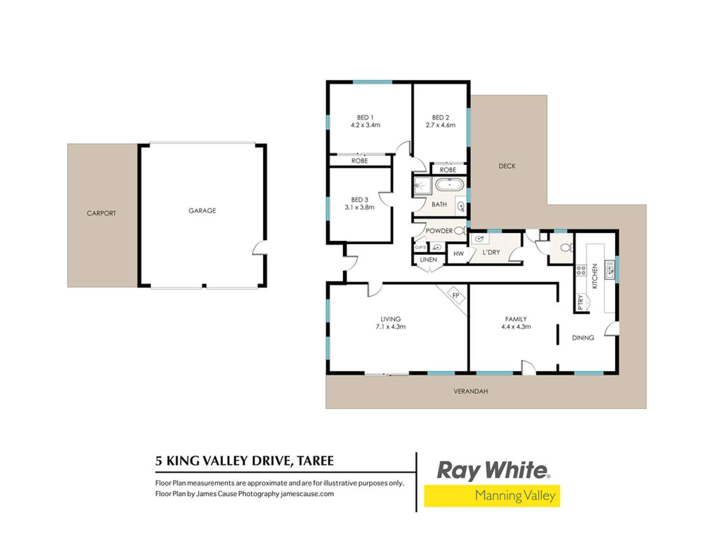Floorplan of Homely house listing, 5 King Valley Drive, Taree NSW 2430