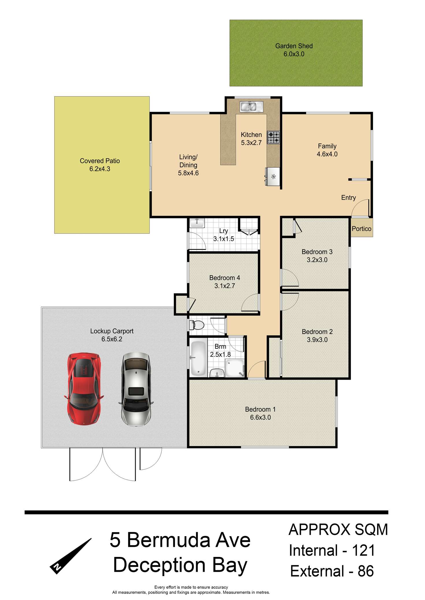 Floorplan of Homely house listing, 5 Bermuda Avenue, Deception Bay QLD 4508