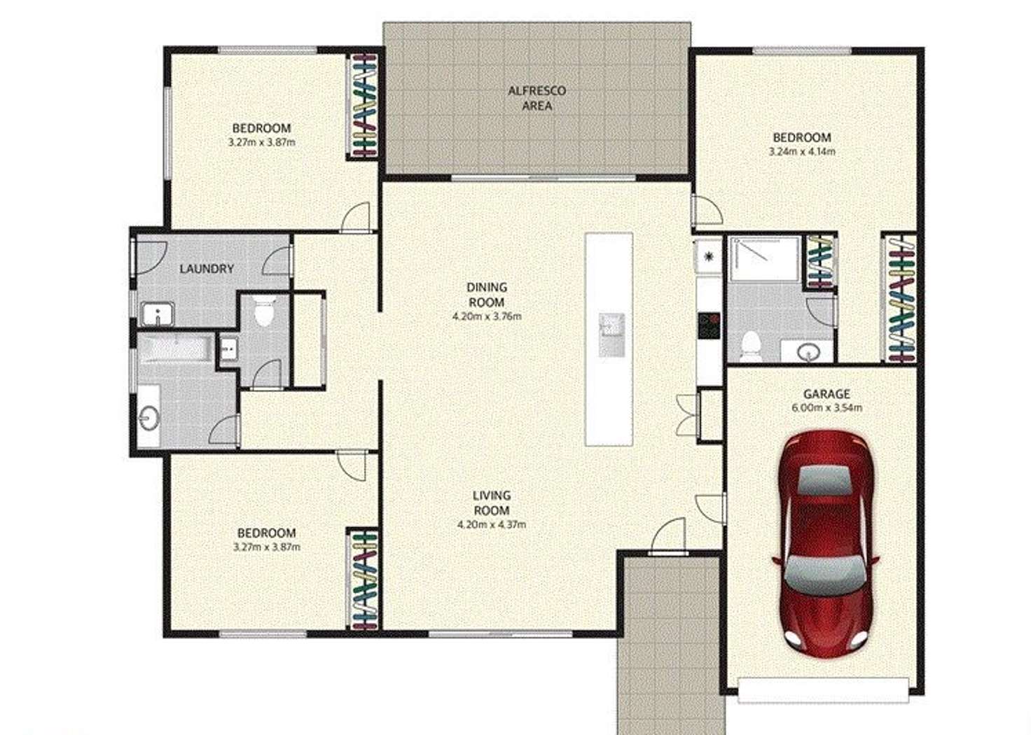 Floorplan of Homely townhouse listing, 113/4 Myola Street, Browns Plains QLD 4118