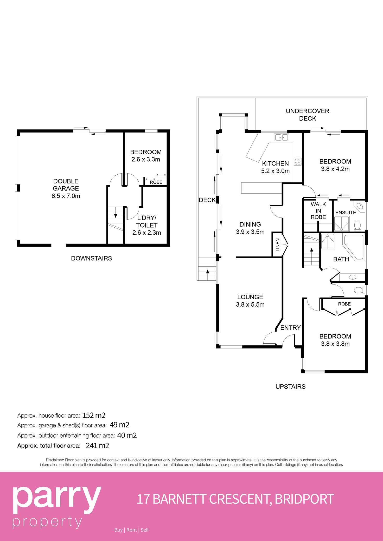 Floorplan of Homely house listing, 17 Barnett Crescent, Bridport TAS 7262