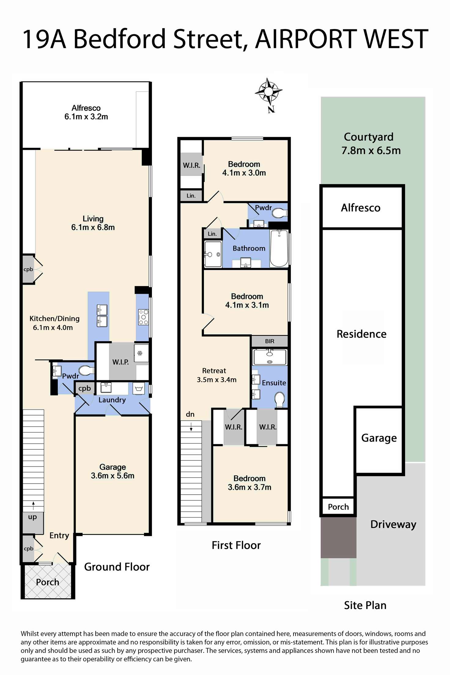 Floorplan of Homely house listing, 19a Bedford Street, Airport West VIC 3042