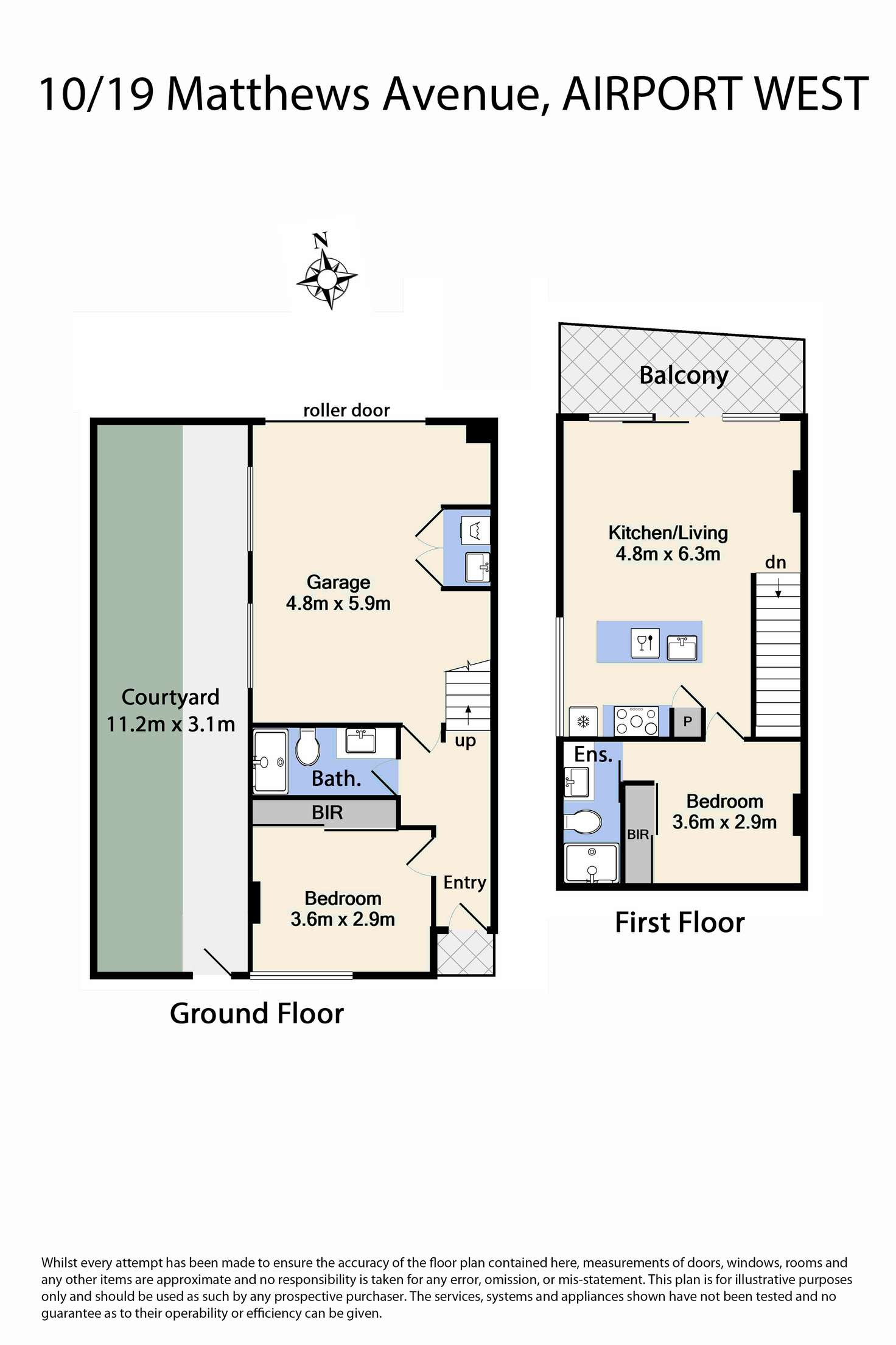 Floorplan of Homely townhouse listing, 10/19 Matthews Avenue, Airport West VIC 3042