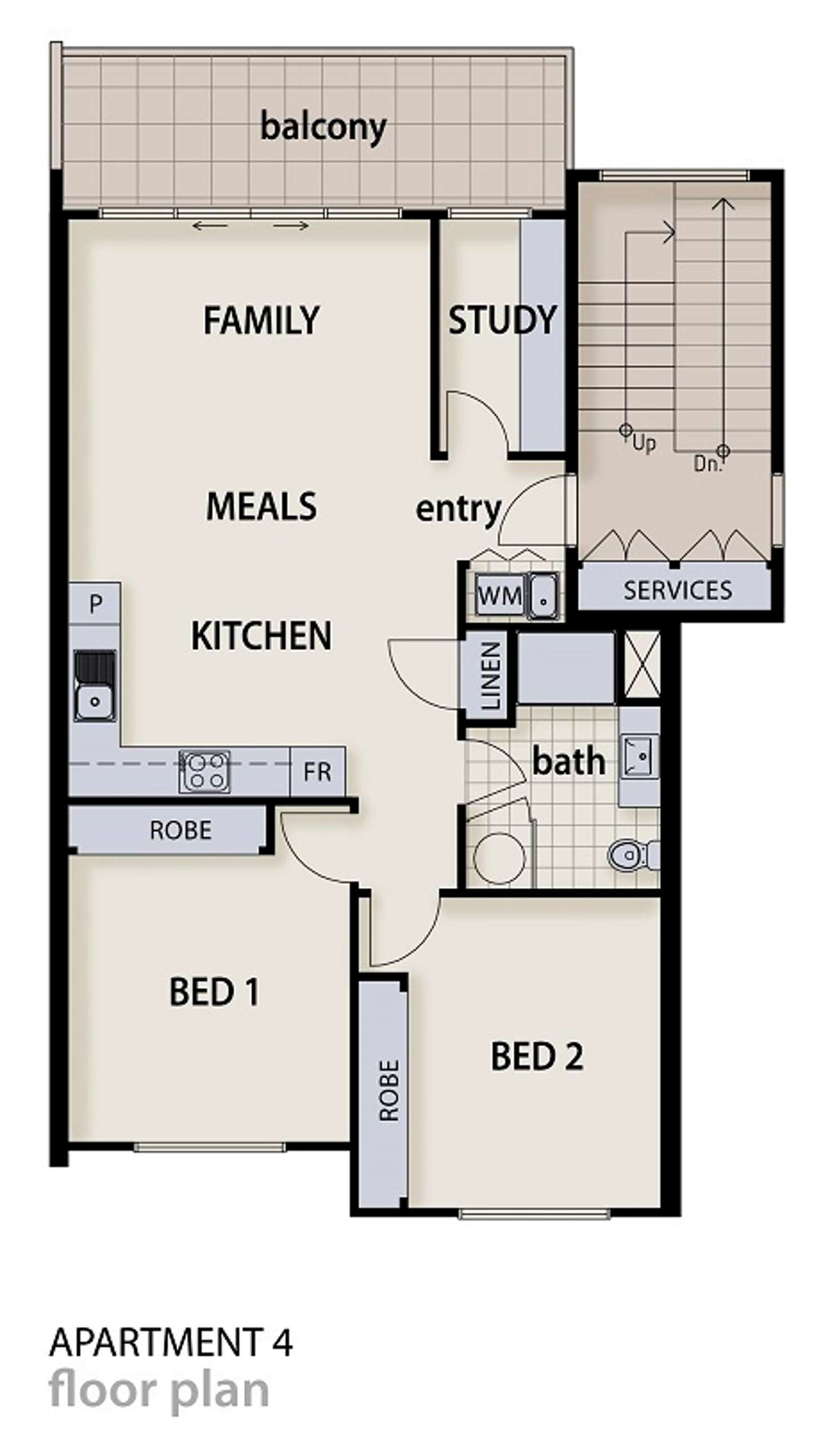 Floorplan of Homely house listing, 4/1023 Plenty Road, Kingsbury VIC 3083