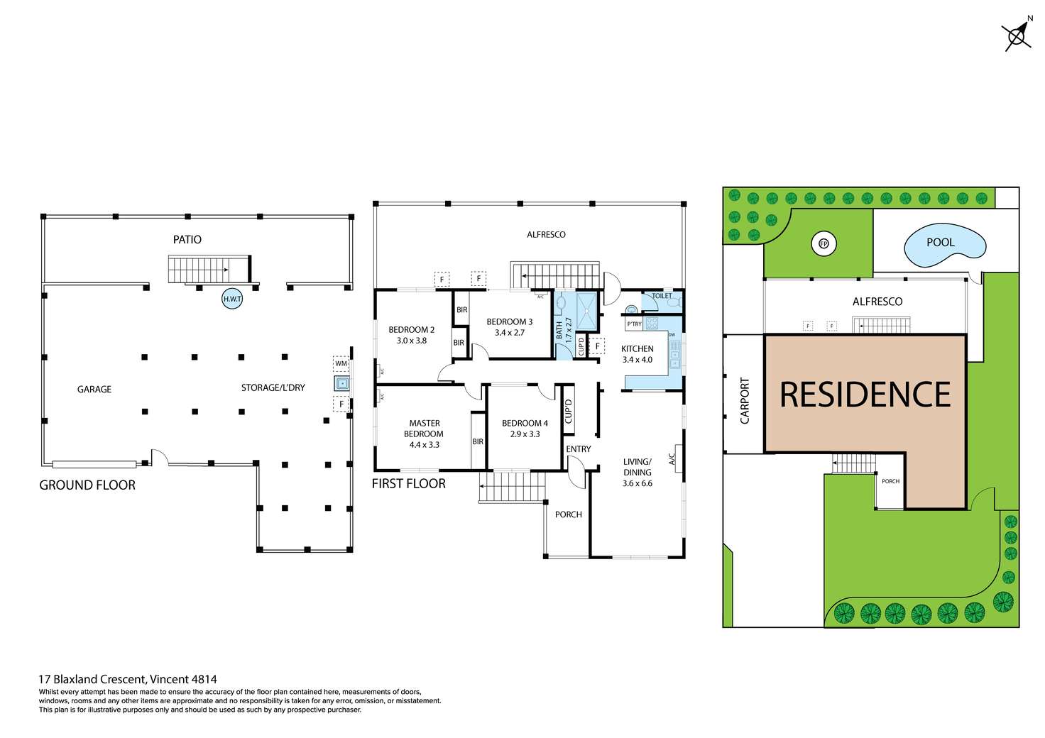 Floorplan of Homely house listing, 17 Blaxland Crescent, Vincent QLD 4814