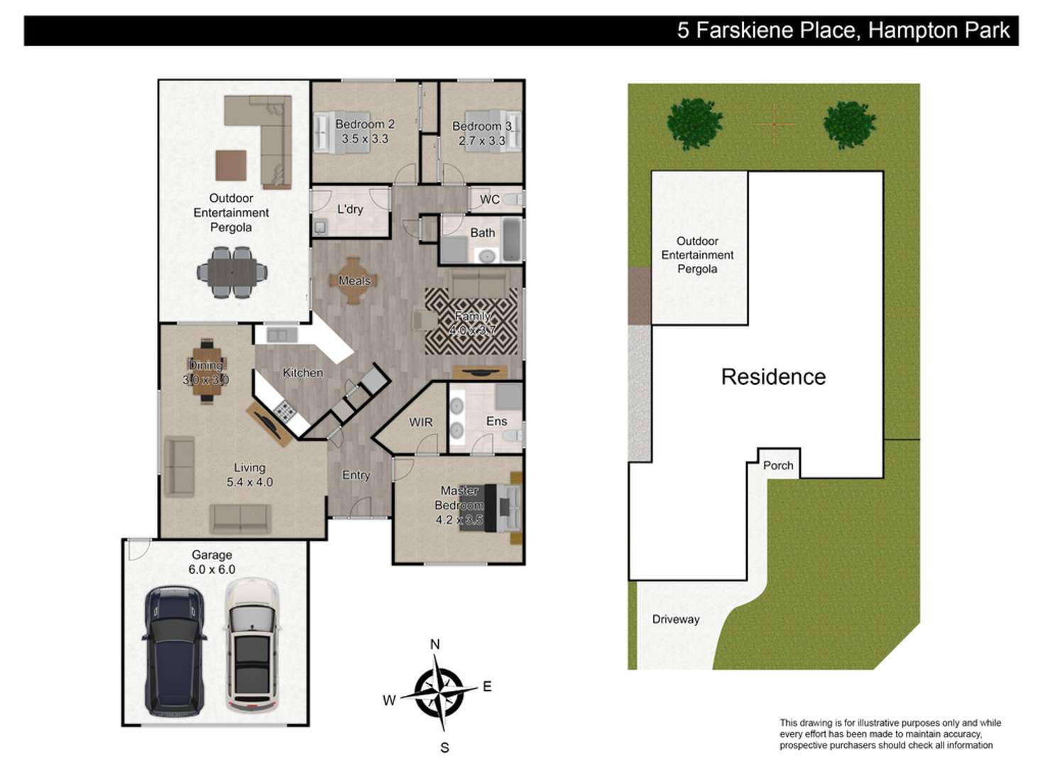 Floorplan of Homely house listing, 5 Farskiene Place, Hampton Park VIC 3976