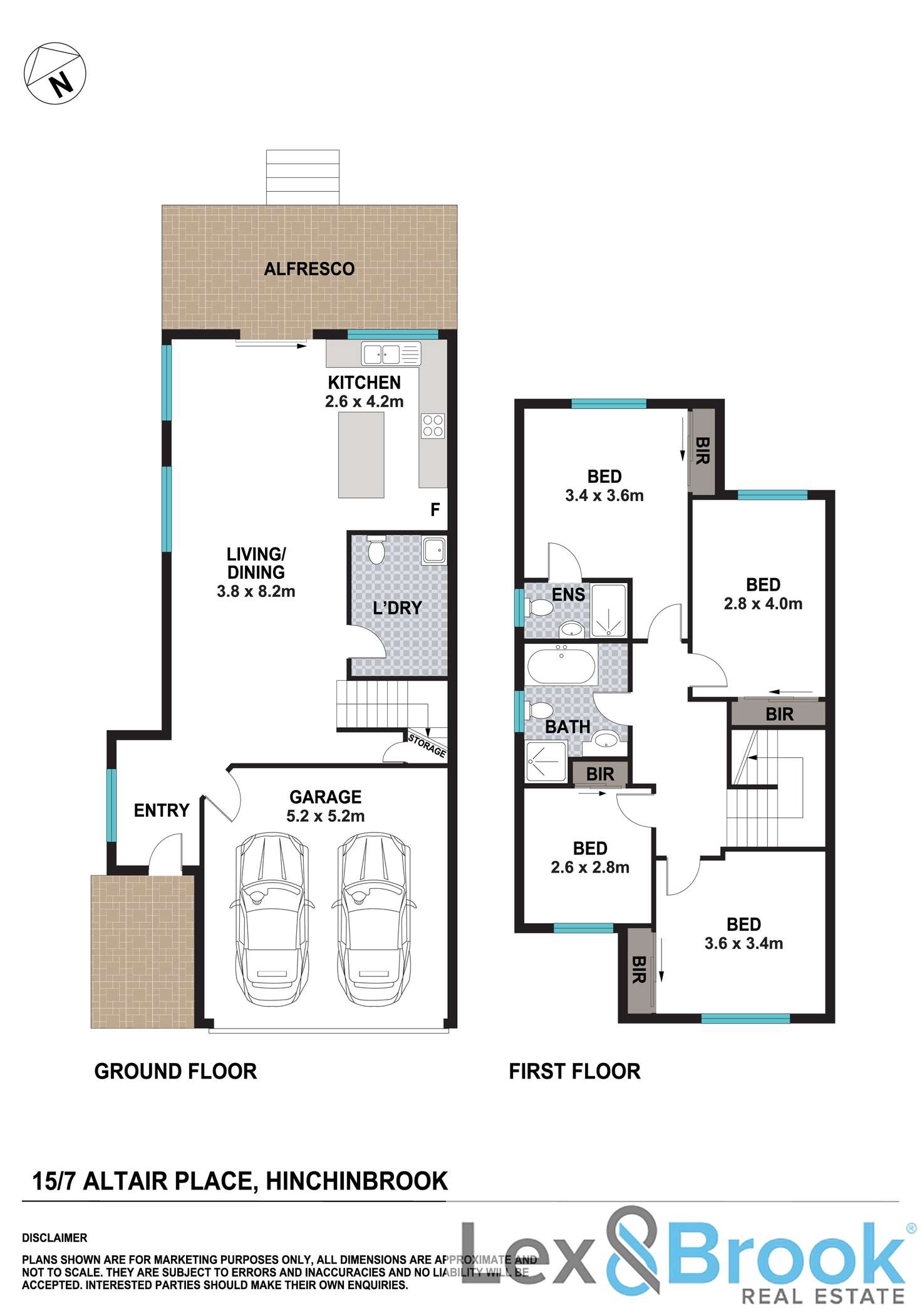 Floorplan of Homely townhouse listing, 15/7 Altair Pl, Hinchinbrook NSW 2168