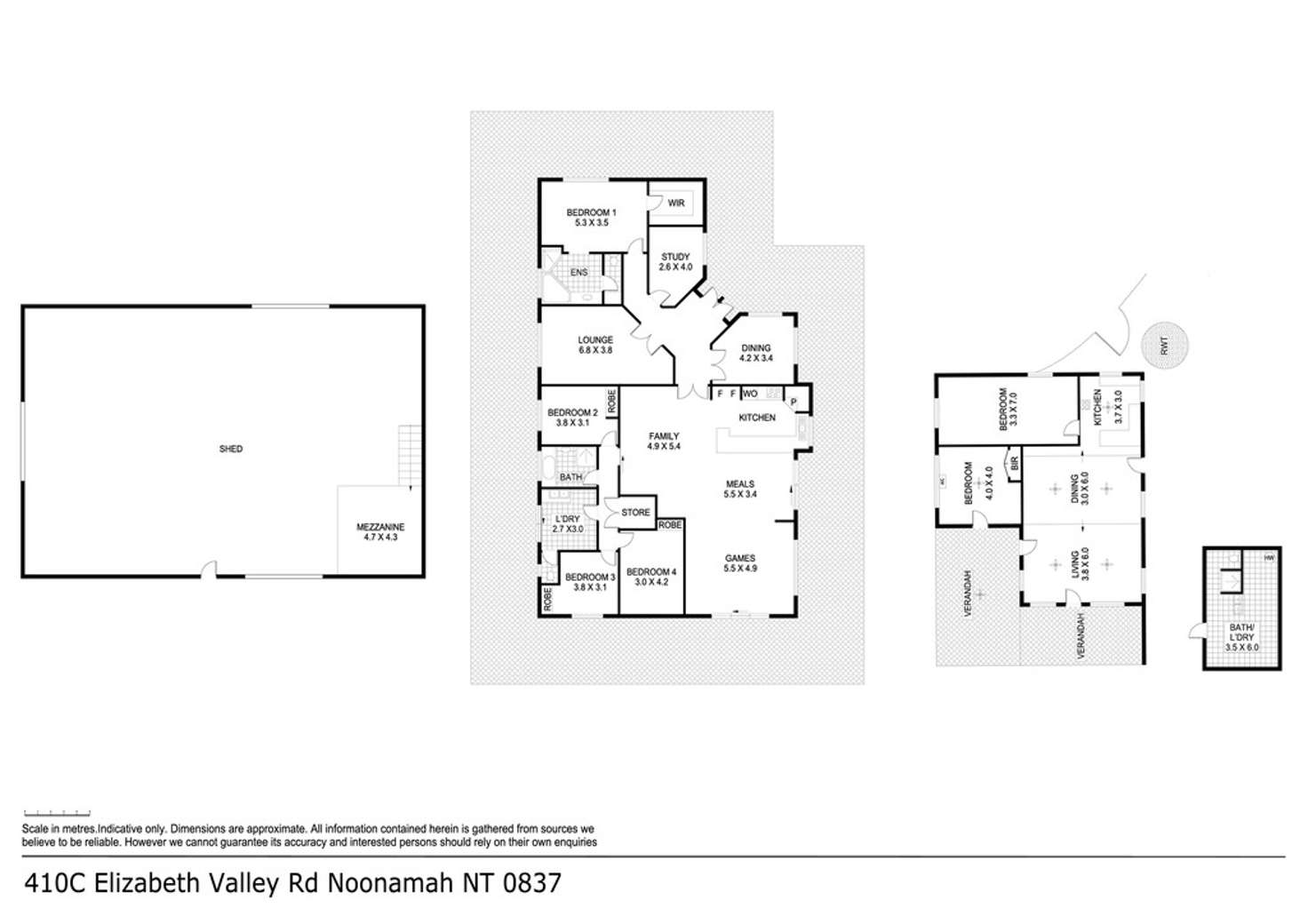 Floorplan of Homely house listing, 410C Elizabeth Valley Road, Noonamah NT 837