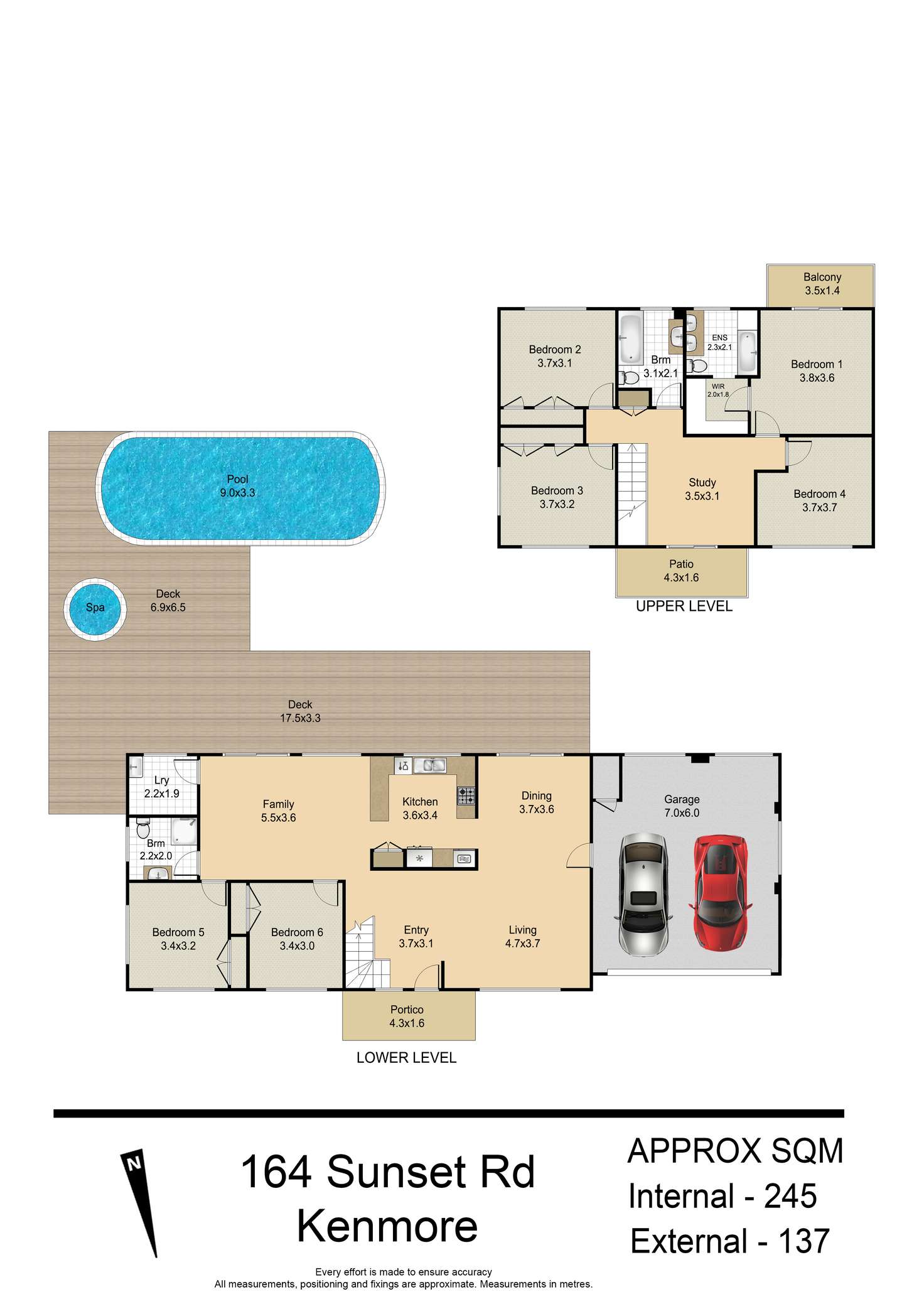 Floorplan of Homely house listing, 164 Sunset Road, Kenmore QLD 4069