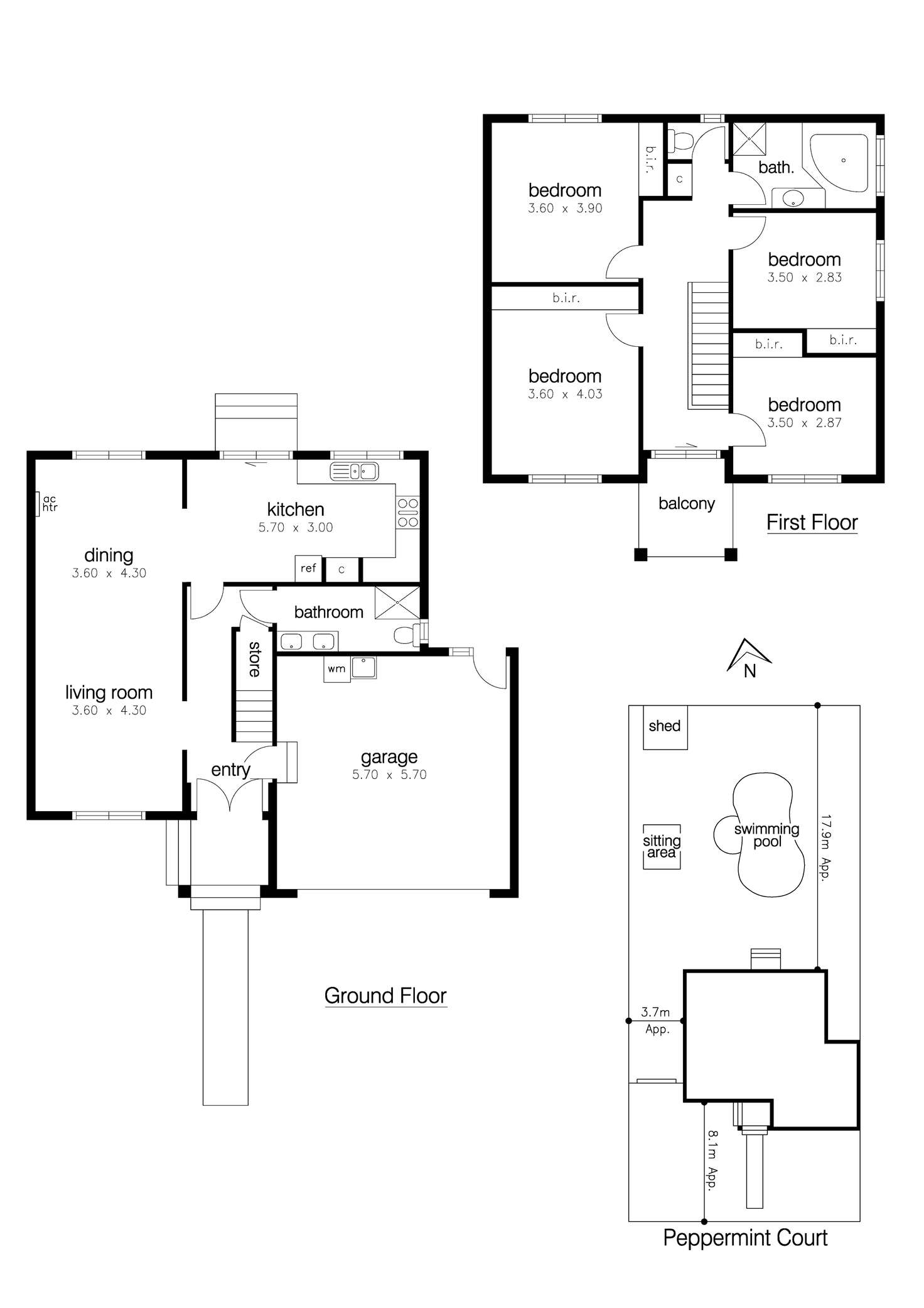 Floorplan of Homely house listing, 15 Peppermint Court, Altona Meadows VIC 3028