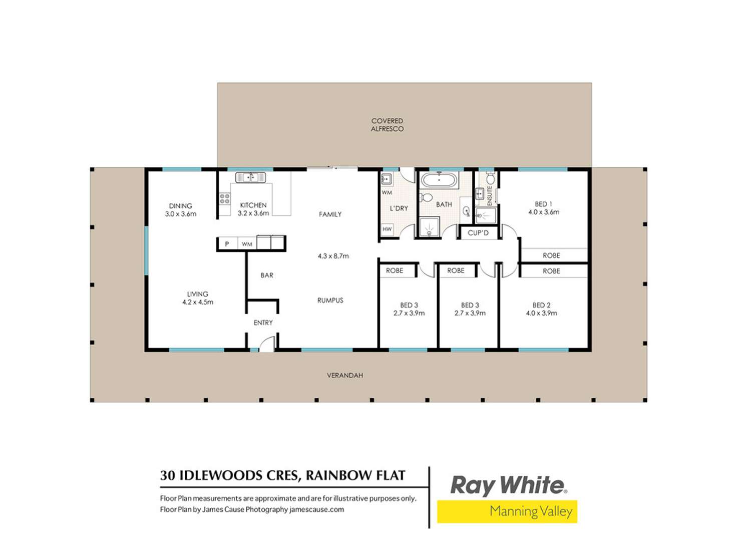 Floorplan of Homely ruralOther listing, 30 Idlewoods Crescent, Rainbow Flat NSW 2430