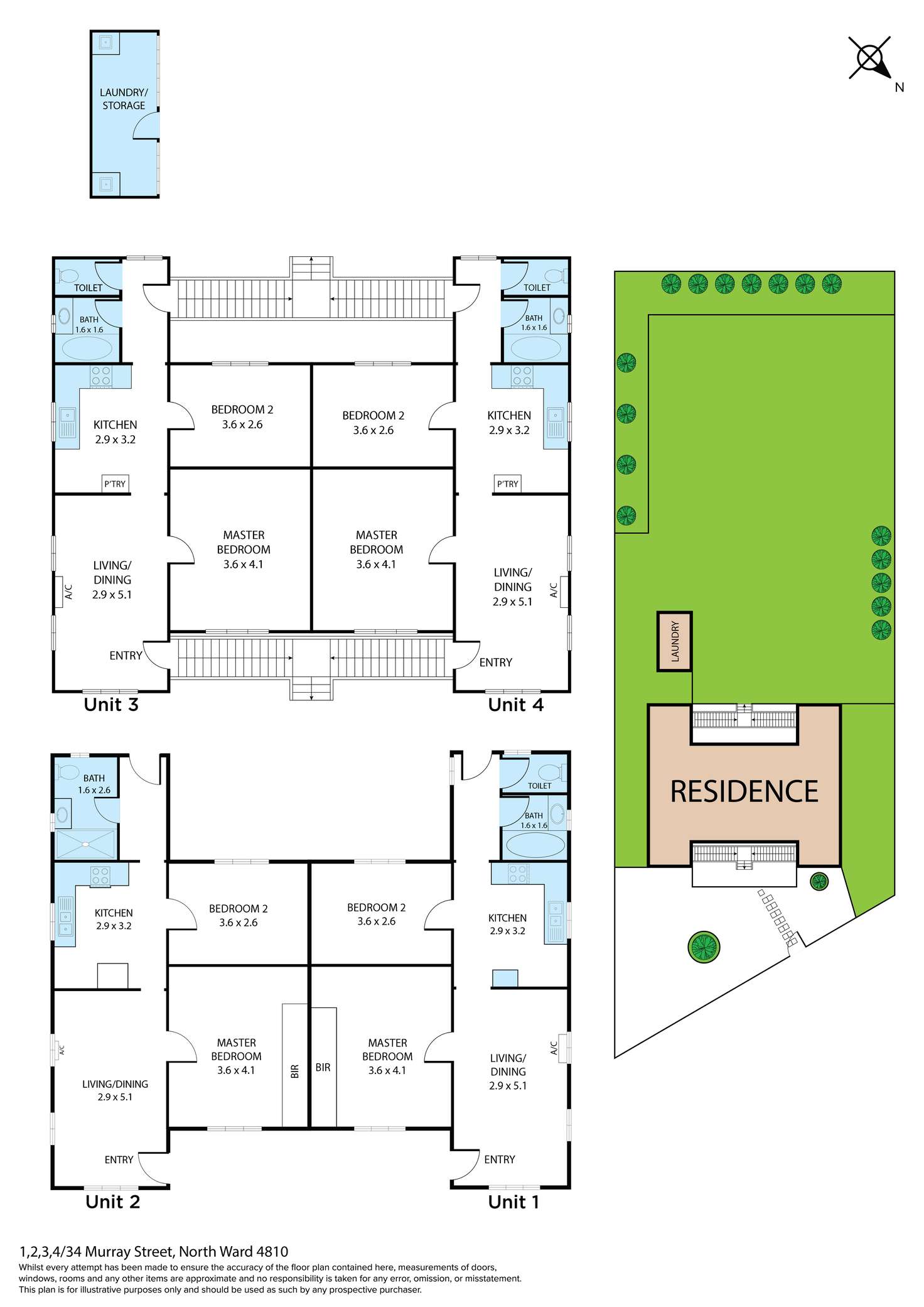 Floorplan of Homely blockOfUnits listing, 34 Murray Street, North Ward QLD 4810