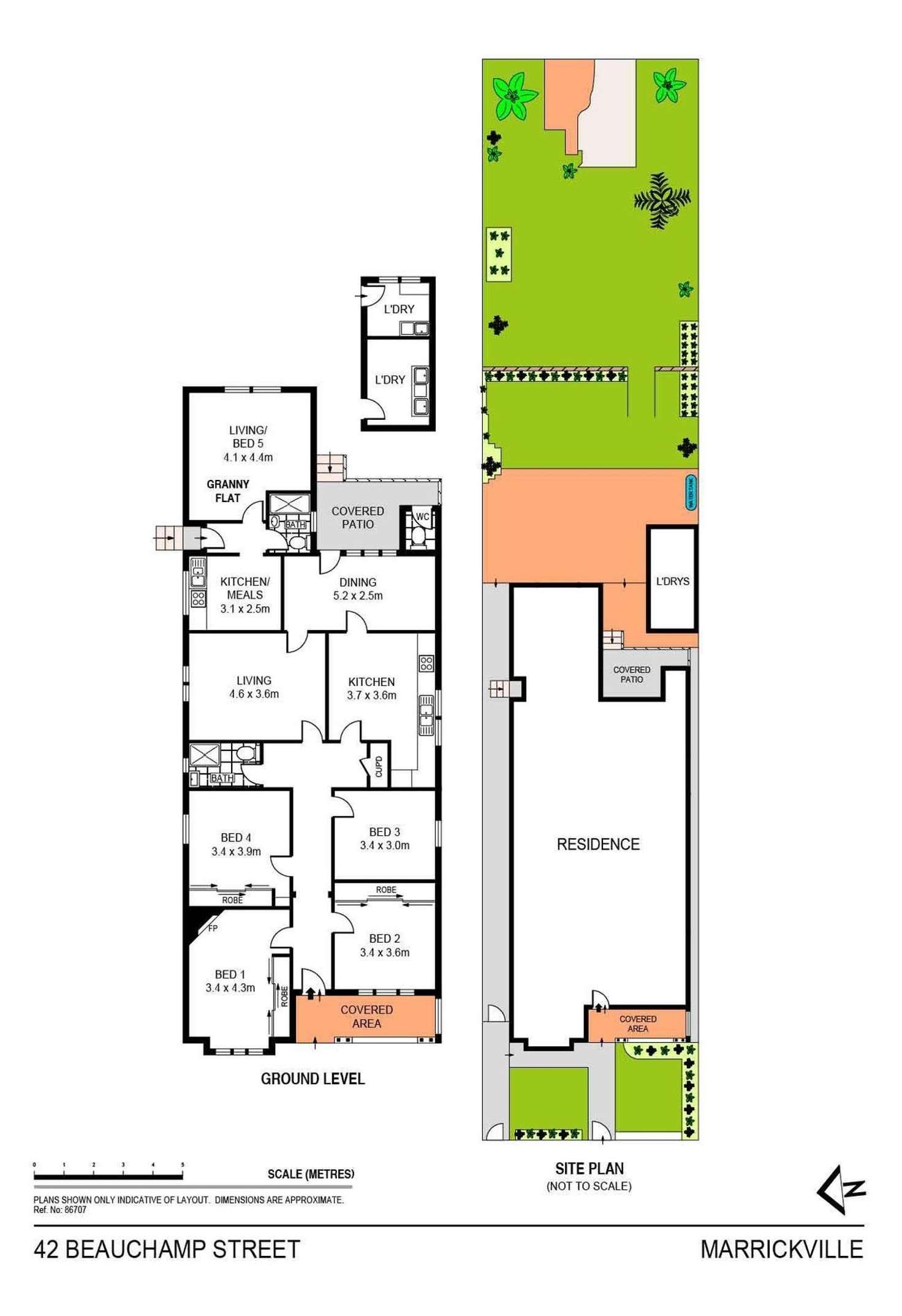 Floorplan of Homely studio listing, 42 Beauchamp Street, Marrickville NSW 2204