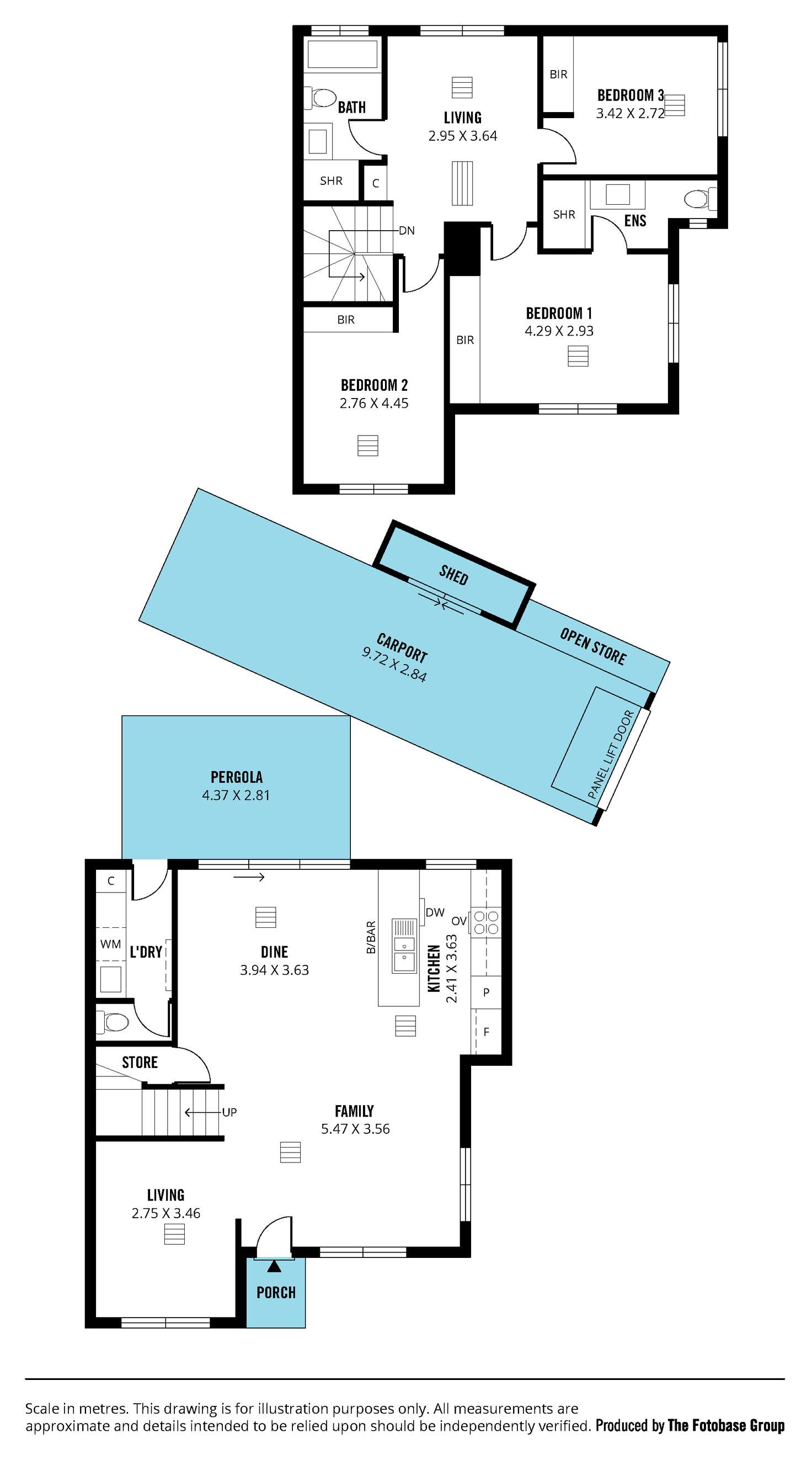 Floorplan of Homely townhouse listing, 14 Palumbo Avenue, Newton SA 5074