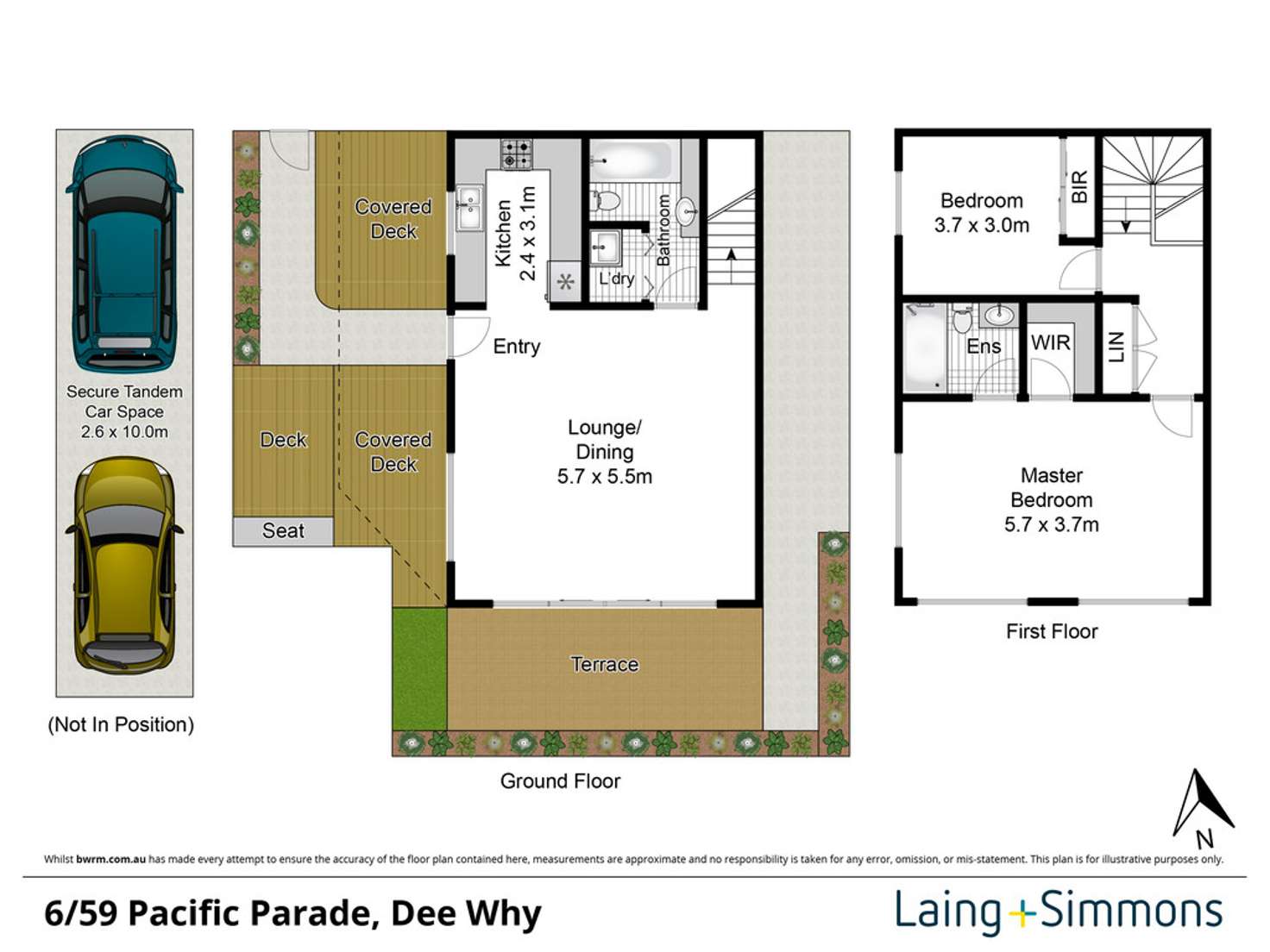 Floorplan of Homely apartment listing, 6/59 Pacific Parade, Dee Why NSW 2099