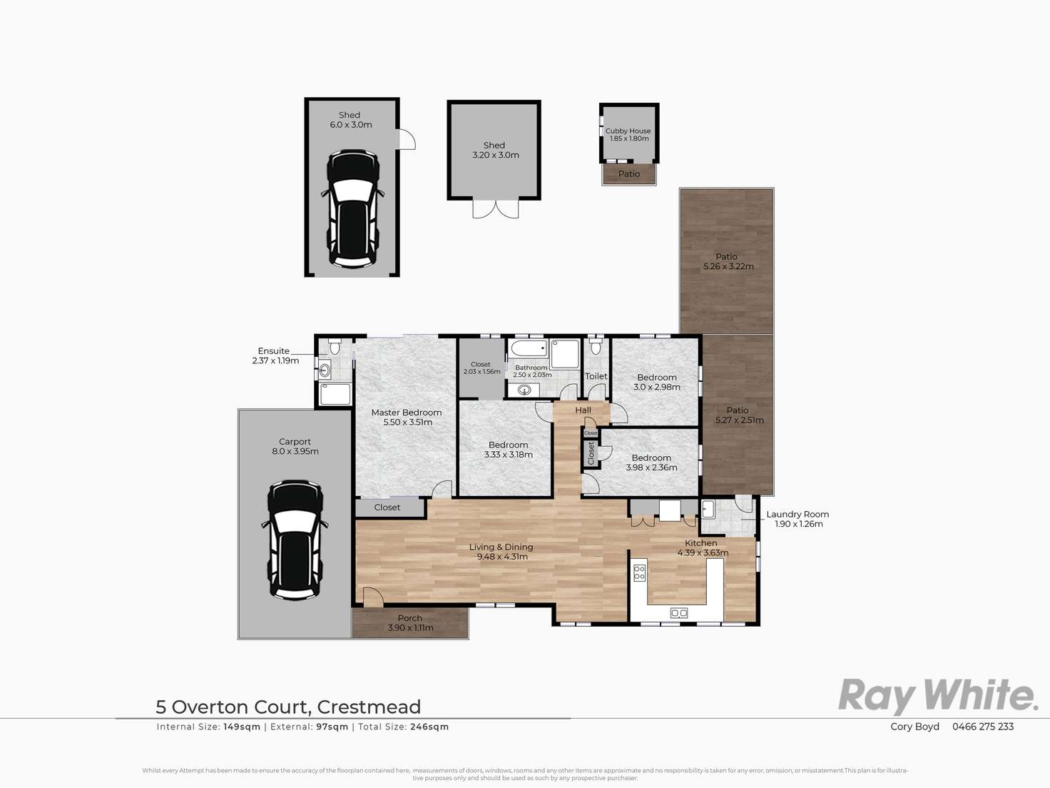 Floorplan of Homely house listing, 5 Overton Court, Crestmead QLD 4132