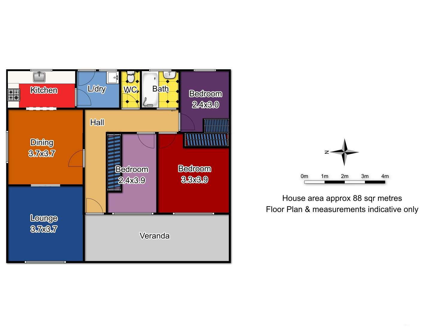 Floorplan of Homely house listing, 298 Peisley Street, Orange NSW 2800
