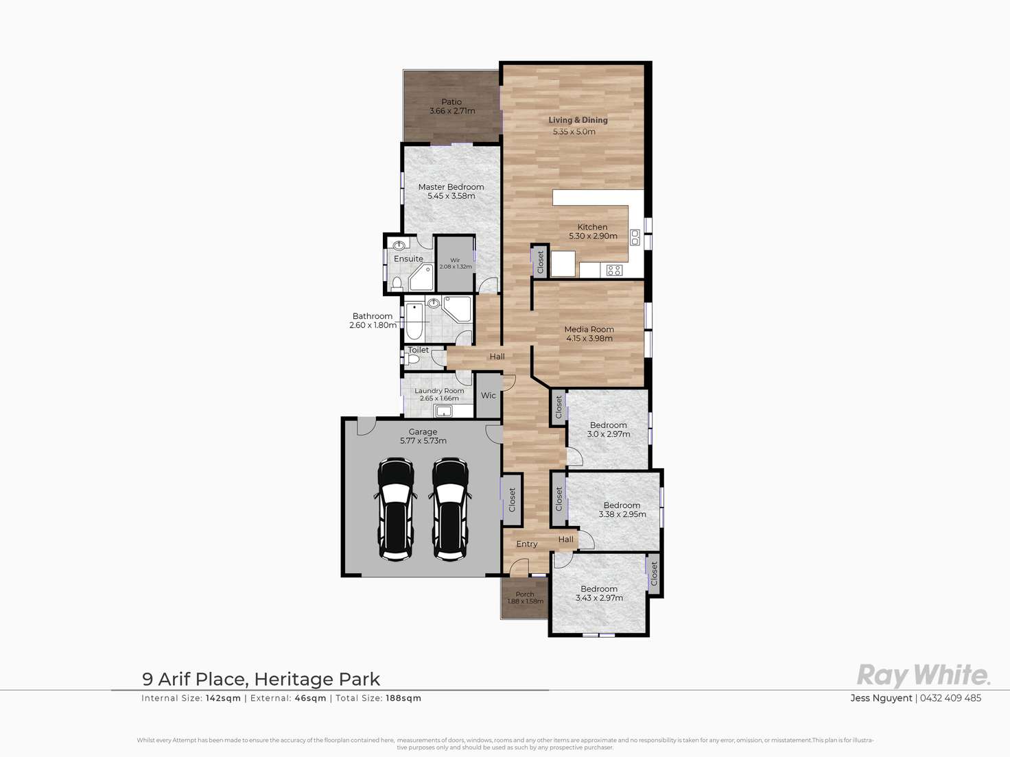 Floorplan of Homely house listing, 9 Arif Place, Heritage Park QLD 4118