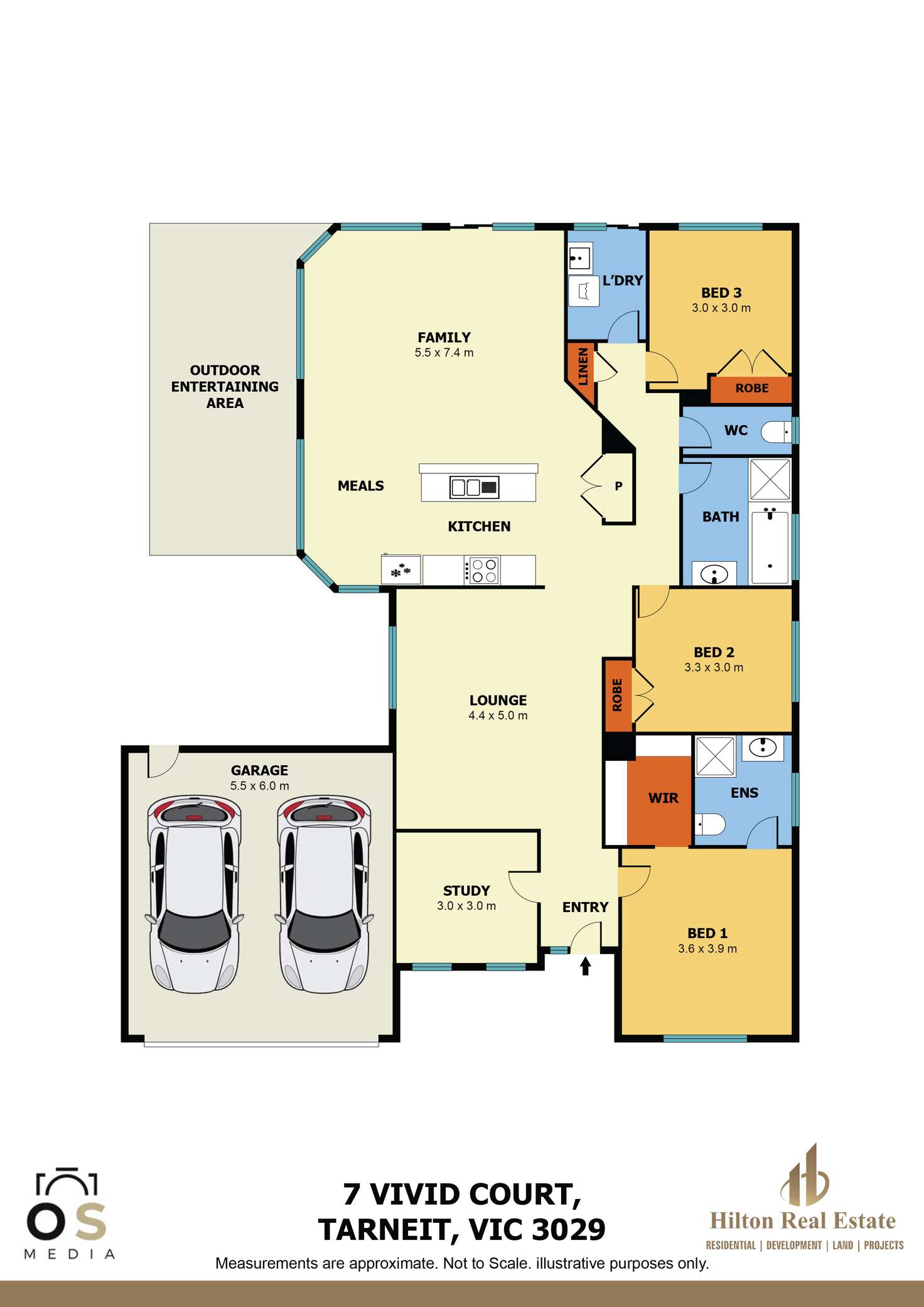 Floorplan of Homely house listing, 7 Vivid Court, Tarneit VIC 3029