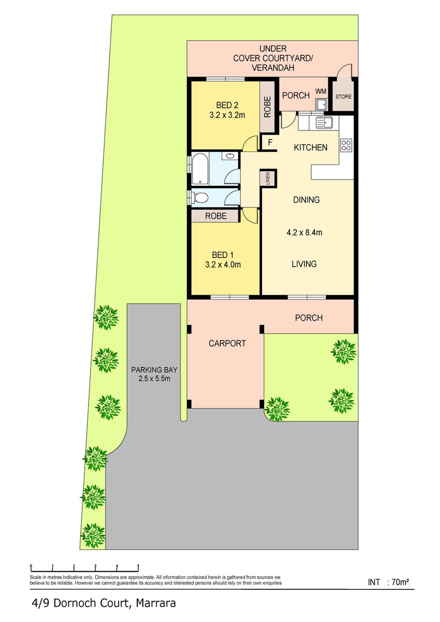 Floorplan of Homely unit listing, 4/9 Dornoch Court, Marrara NT 812