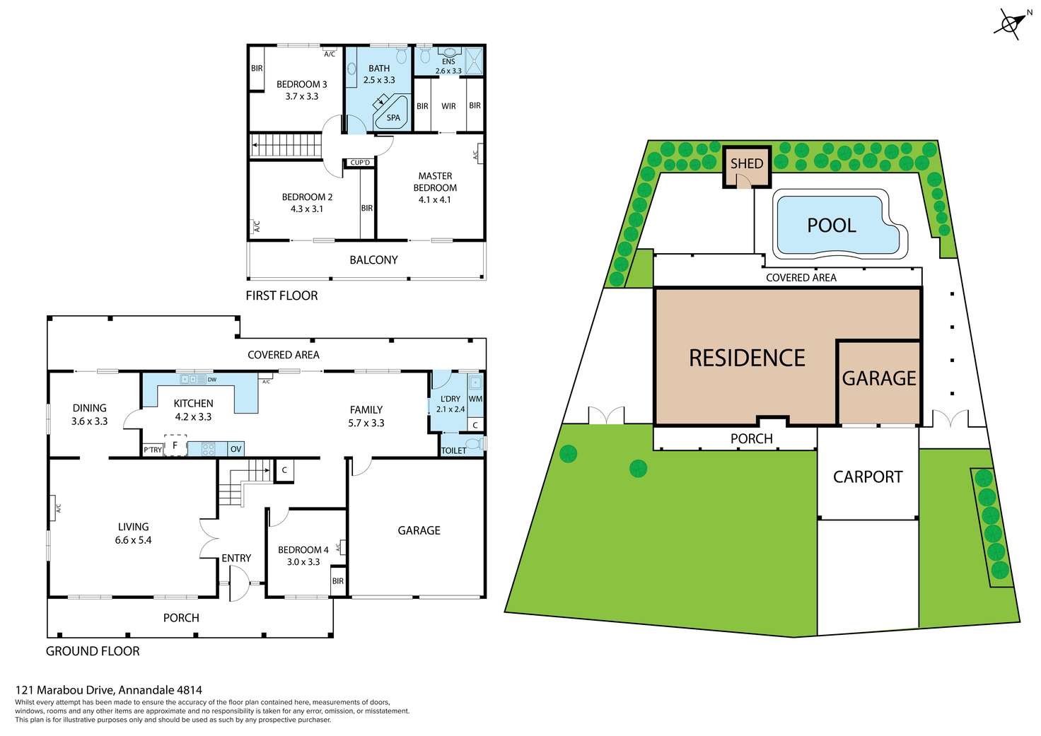 Floorplan of Homely house listing, 121 Marabou Drive, Annandale QLD 4814