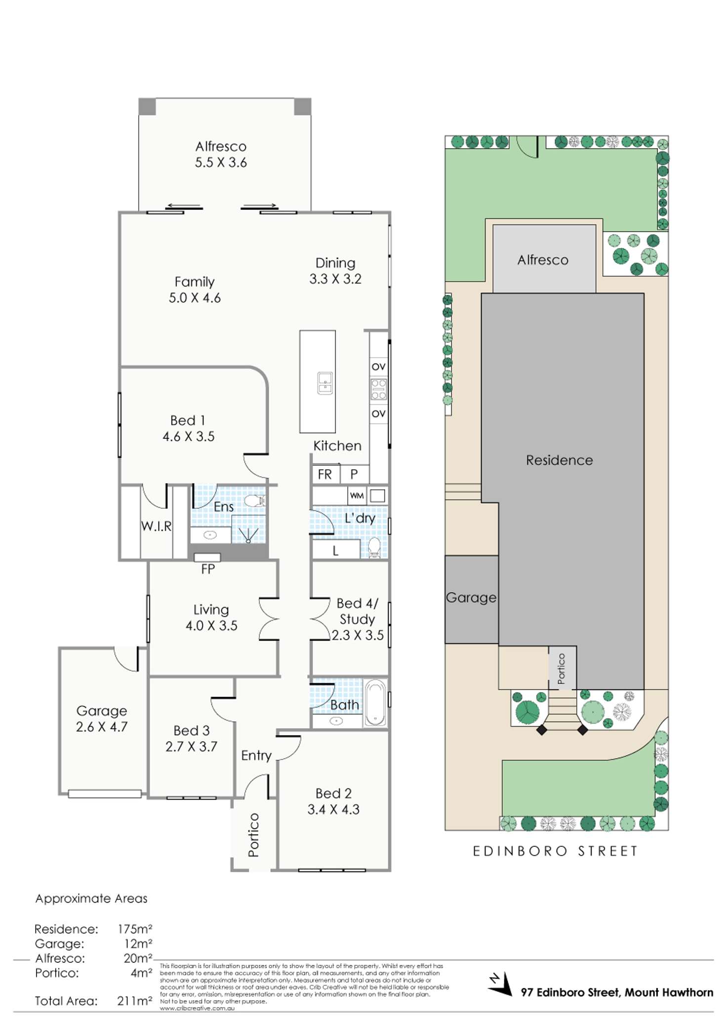 Floorplan of Homely house listing, 97 Edinboro Street, Mount Hawthorn WA 6016