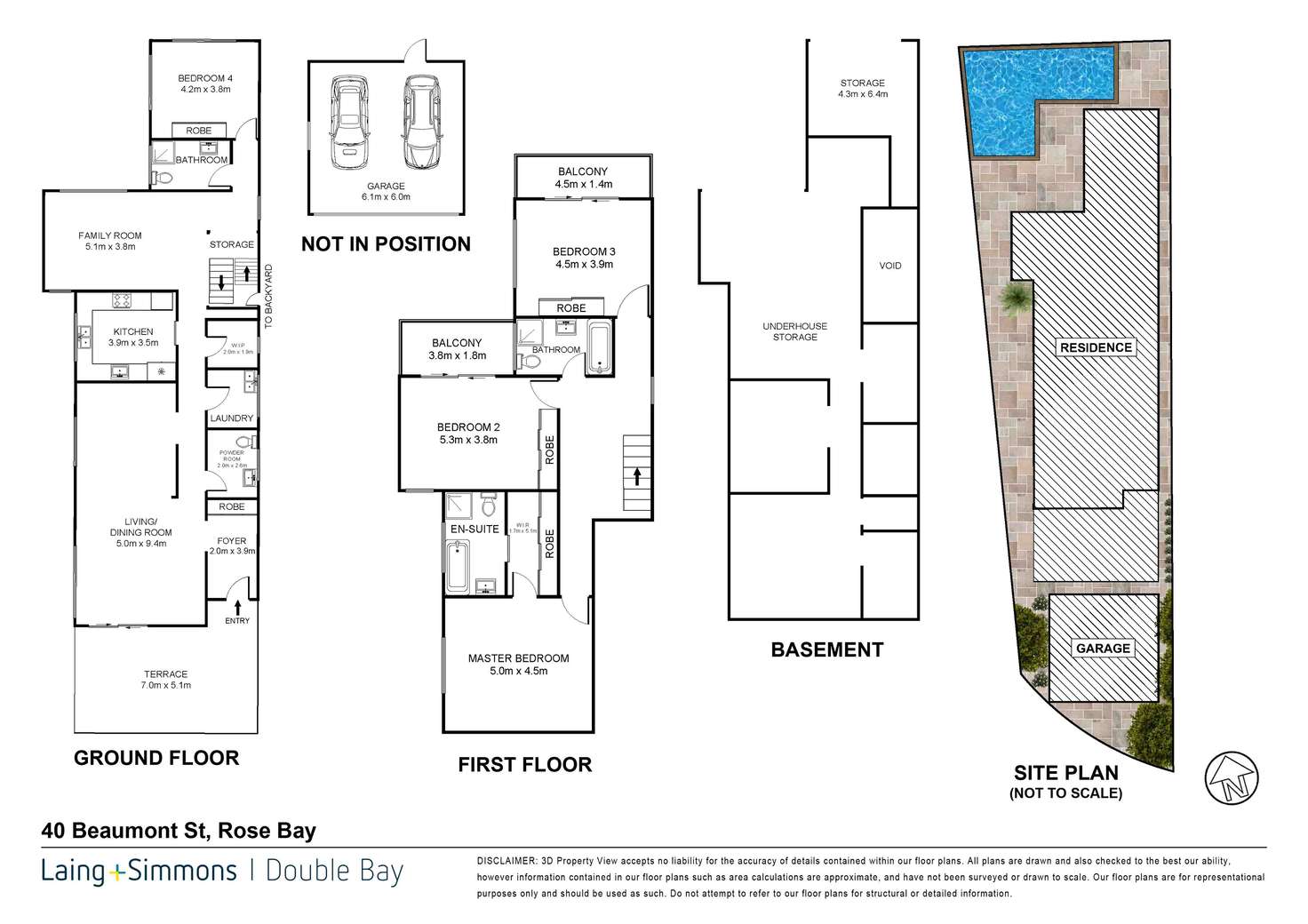 Floorplan of Homely house listing, 40 Beaumont Street, Rose Bay NSW 2029