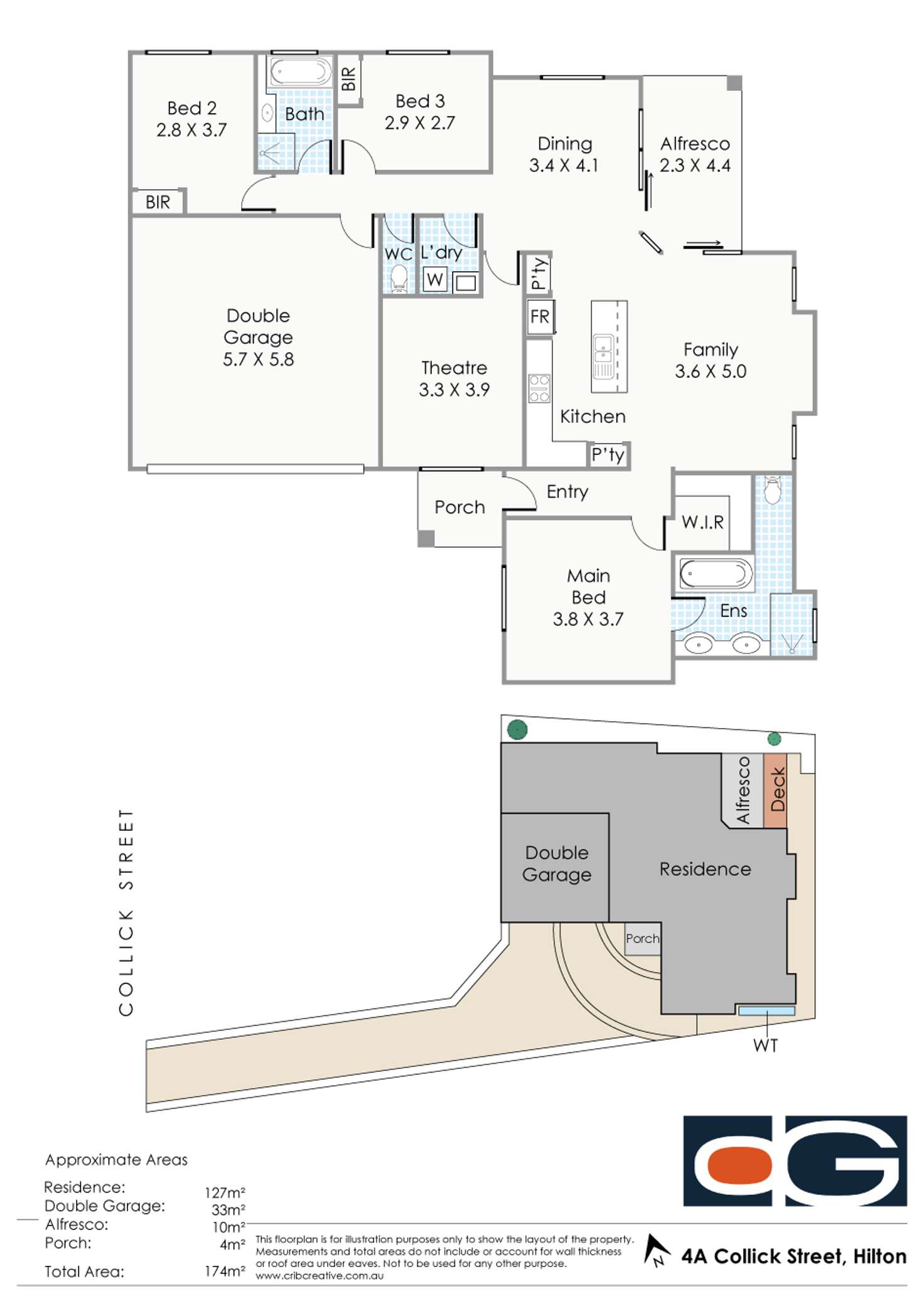 Floorplan of Homely house listing, 4A Collick Street, Hilton WA 6163