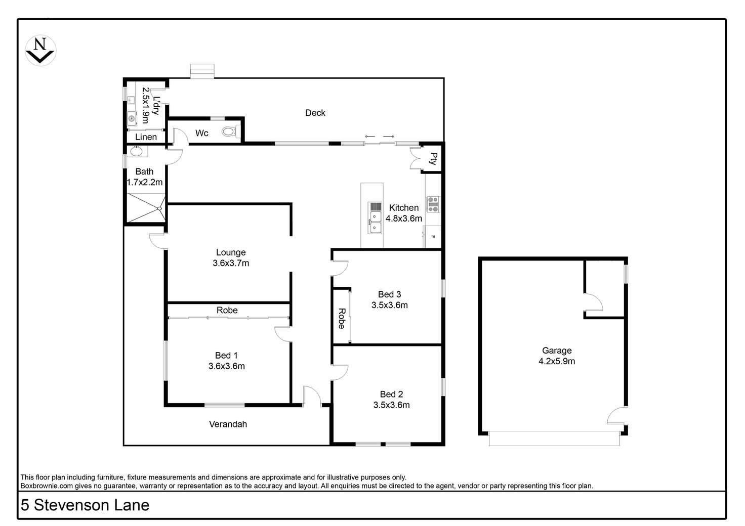 Floorplan of Homely house listing, 5 Stevenson Lane, Taree NSW 2430