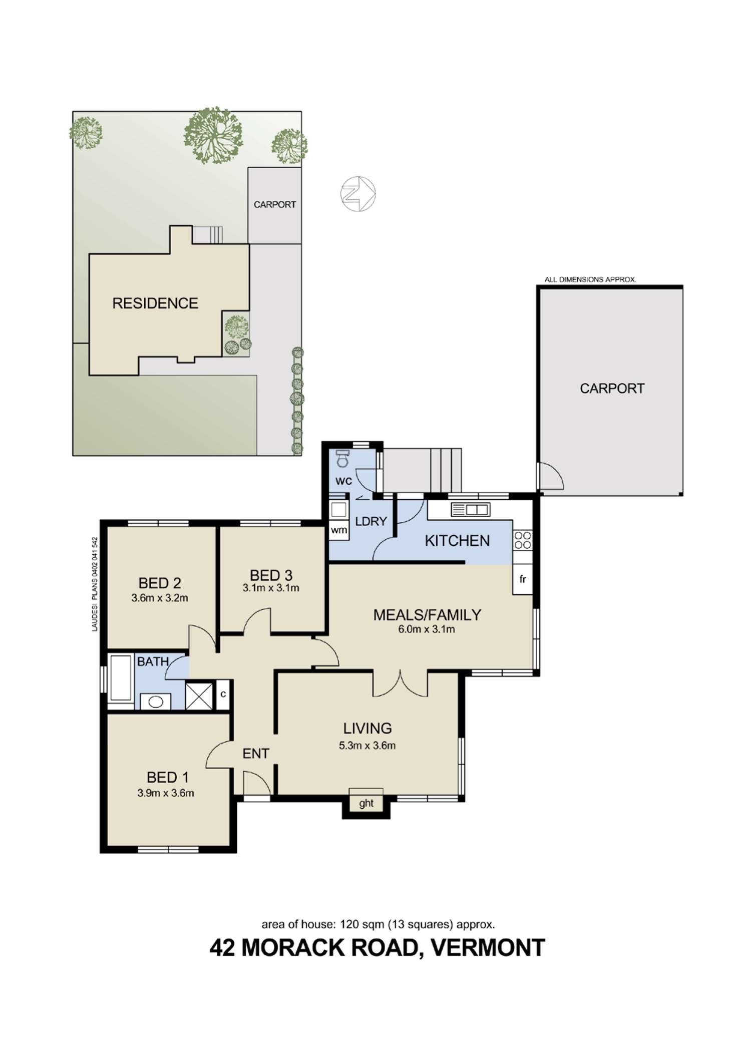 Floorplan of Homely house listing, 42 Morack Road, Vermont VIC 3133