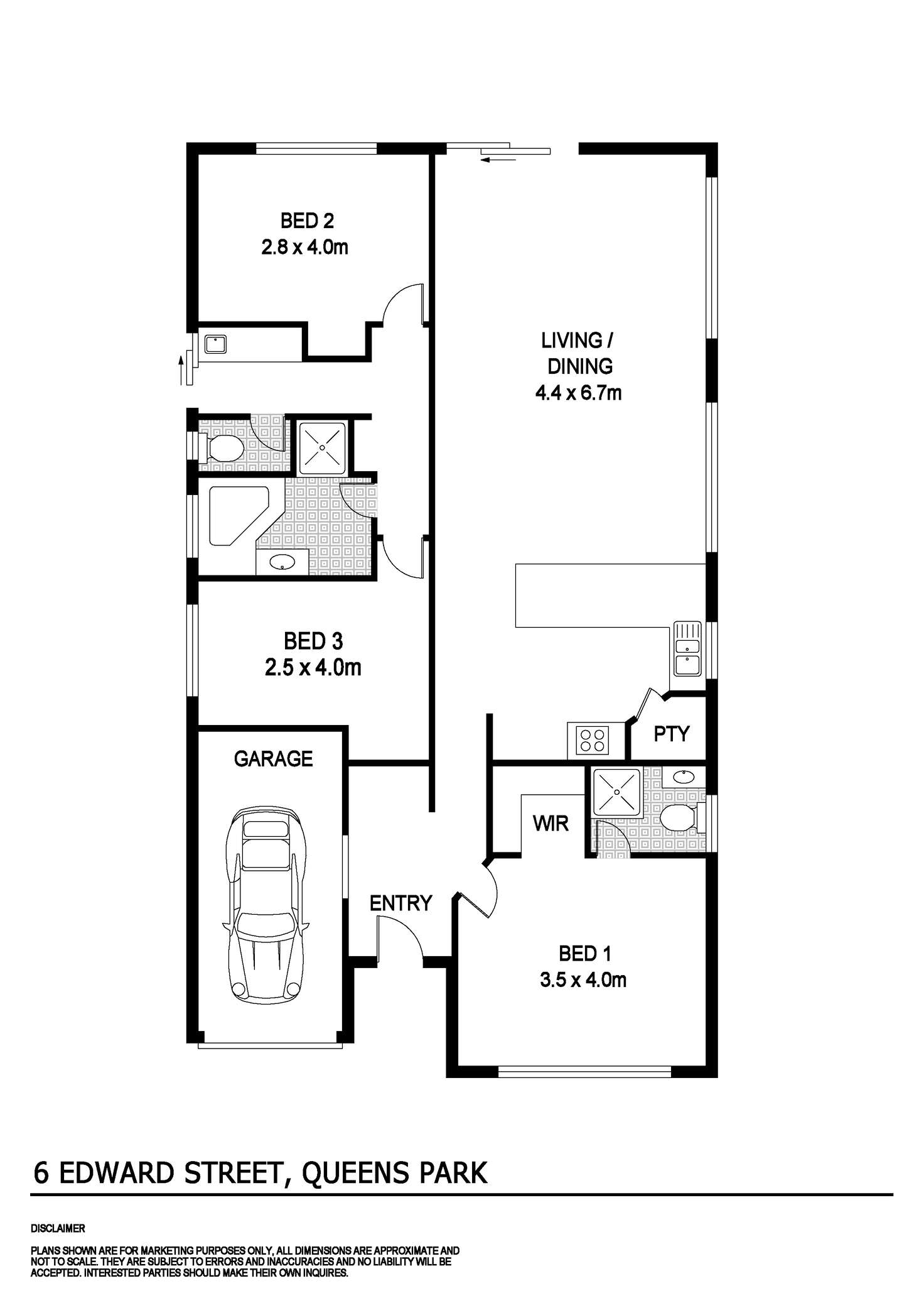 Floorplan of Homely house listing, 6 Edward Street, Queens Park WA 6107