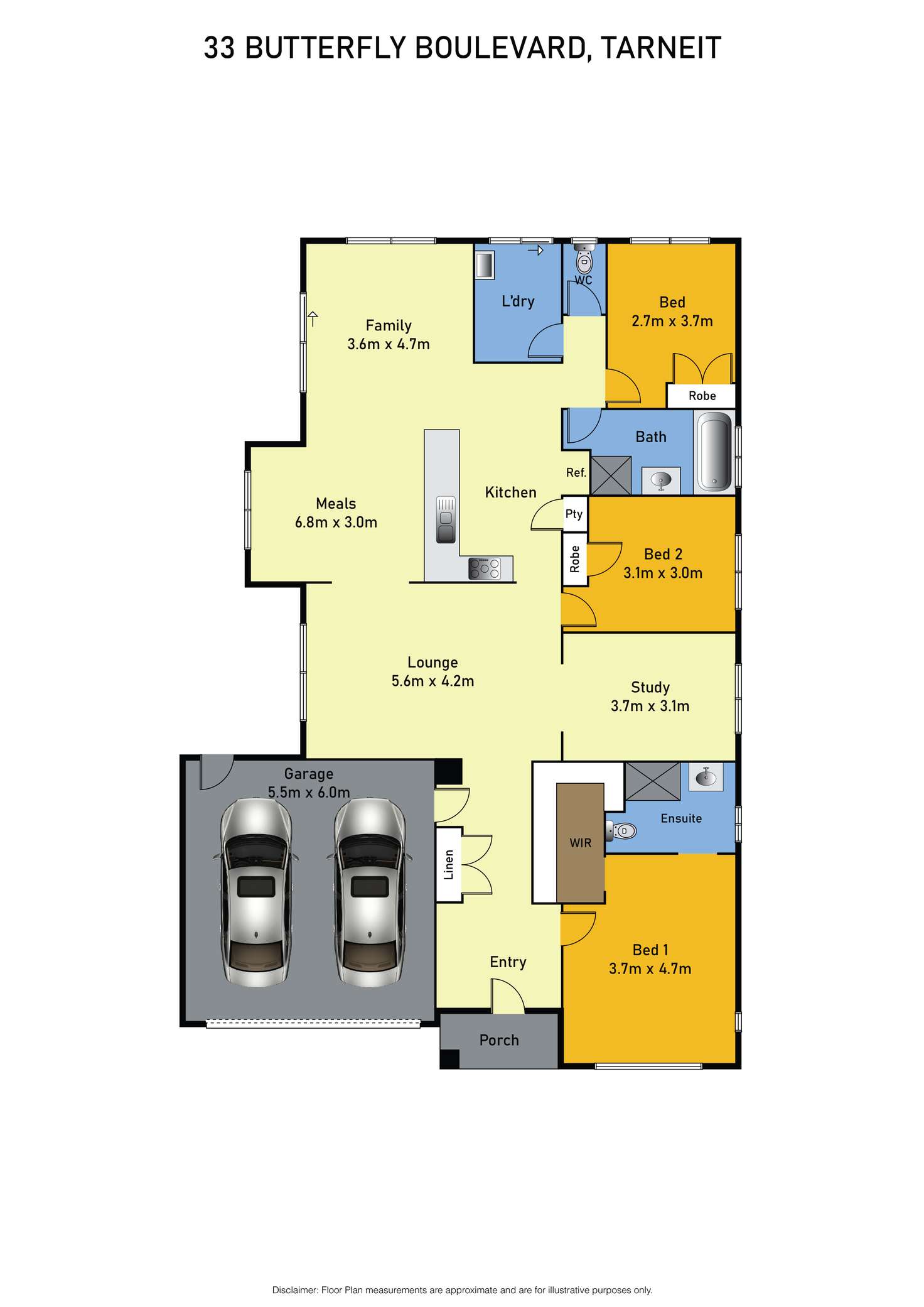 Floorplan of Homely house listing, 33 Butterfly Boulevard, Tarneit VIC 3029