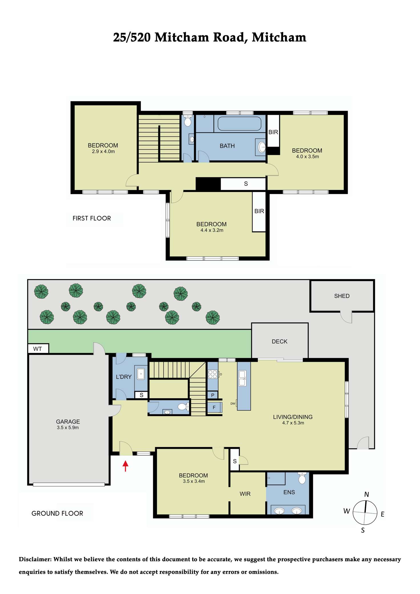Floorplan of Homely townhouse listing, 25/520 Mitcham Road, Mitcham VIC 3132