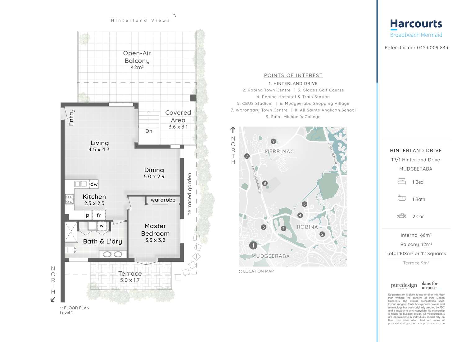 Floorplan of Homely unit listing, 19/1-3 Hinterland Drive, Mudgeeraba QLD 4213